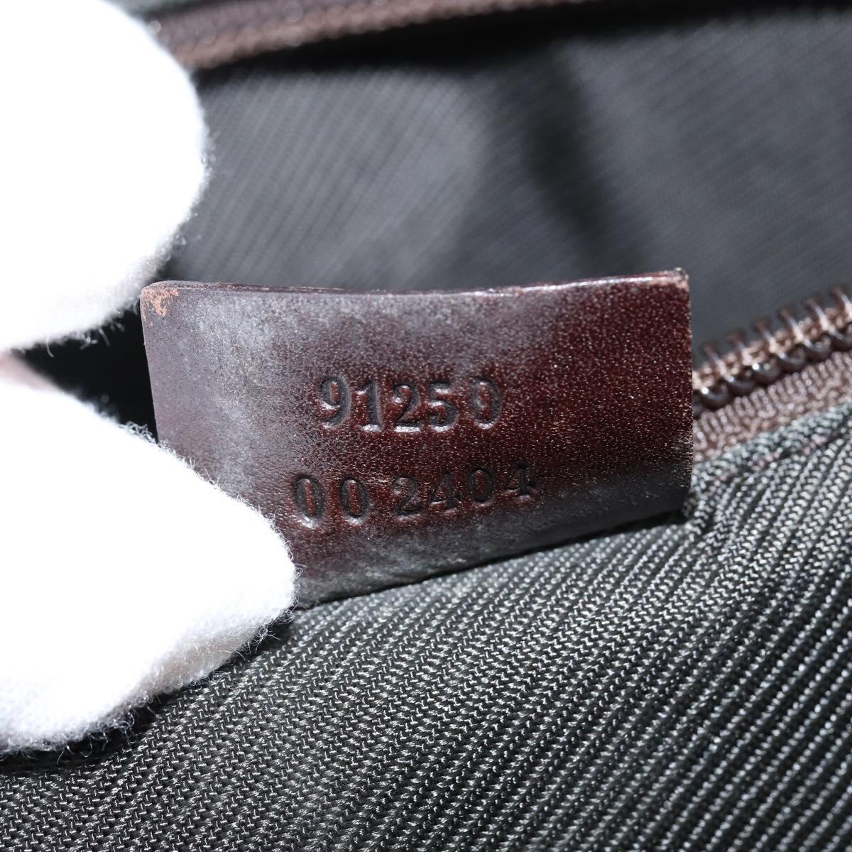 GUCCI GG Supreme Tote Bag PVC Beige Silver 91250 Auth 147043