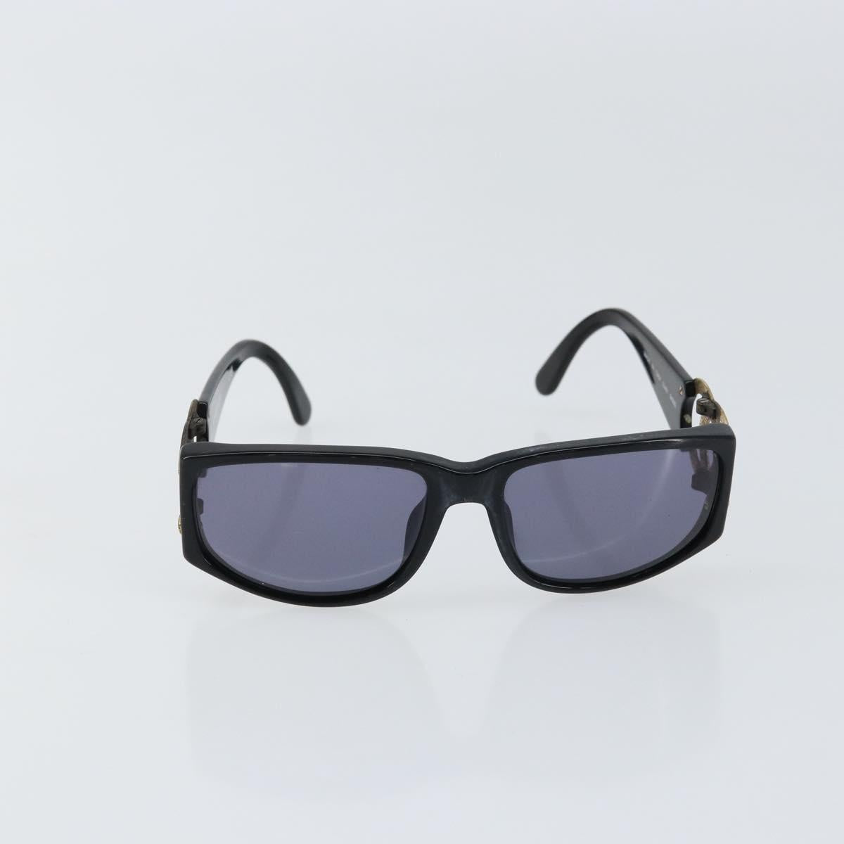 CHANEL Sunglasses plastic Black CC Auth 147052
