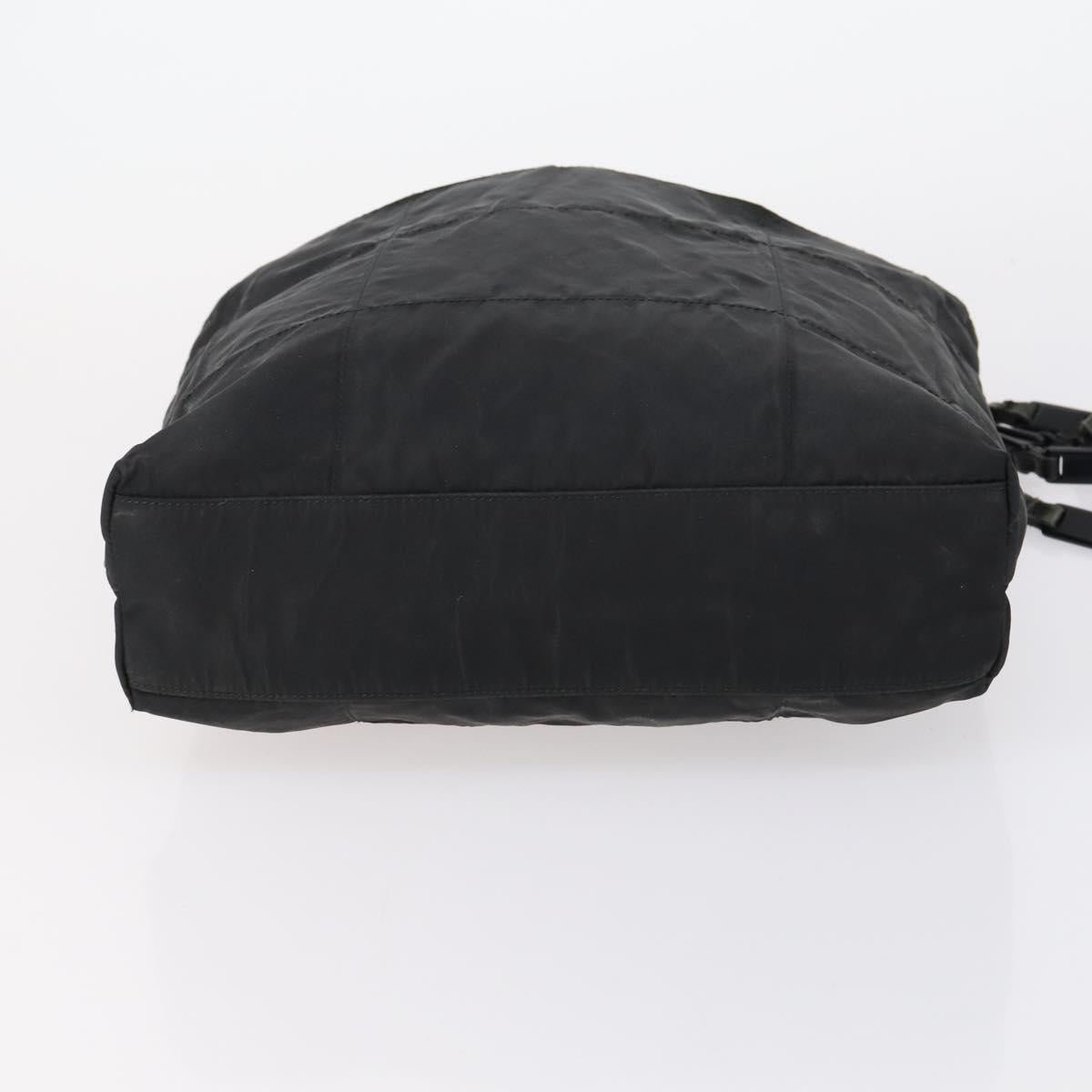 PRADA Tote Bag Nylon 4 Set Black Blue Auth 147053