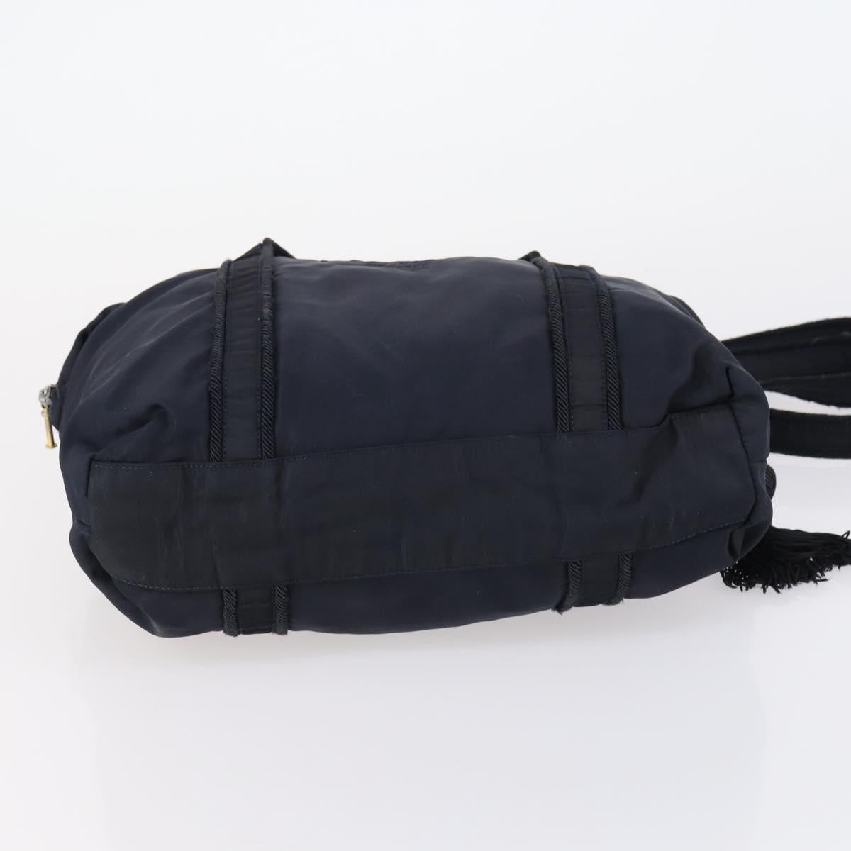 PRADA Tote Bag Nylon 4 Set Black Blue Auth 147053