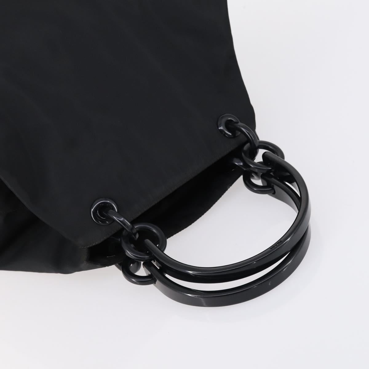 PRADA Tote Bag Nylon 4 Set Black Blue Auth 147053