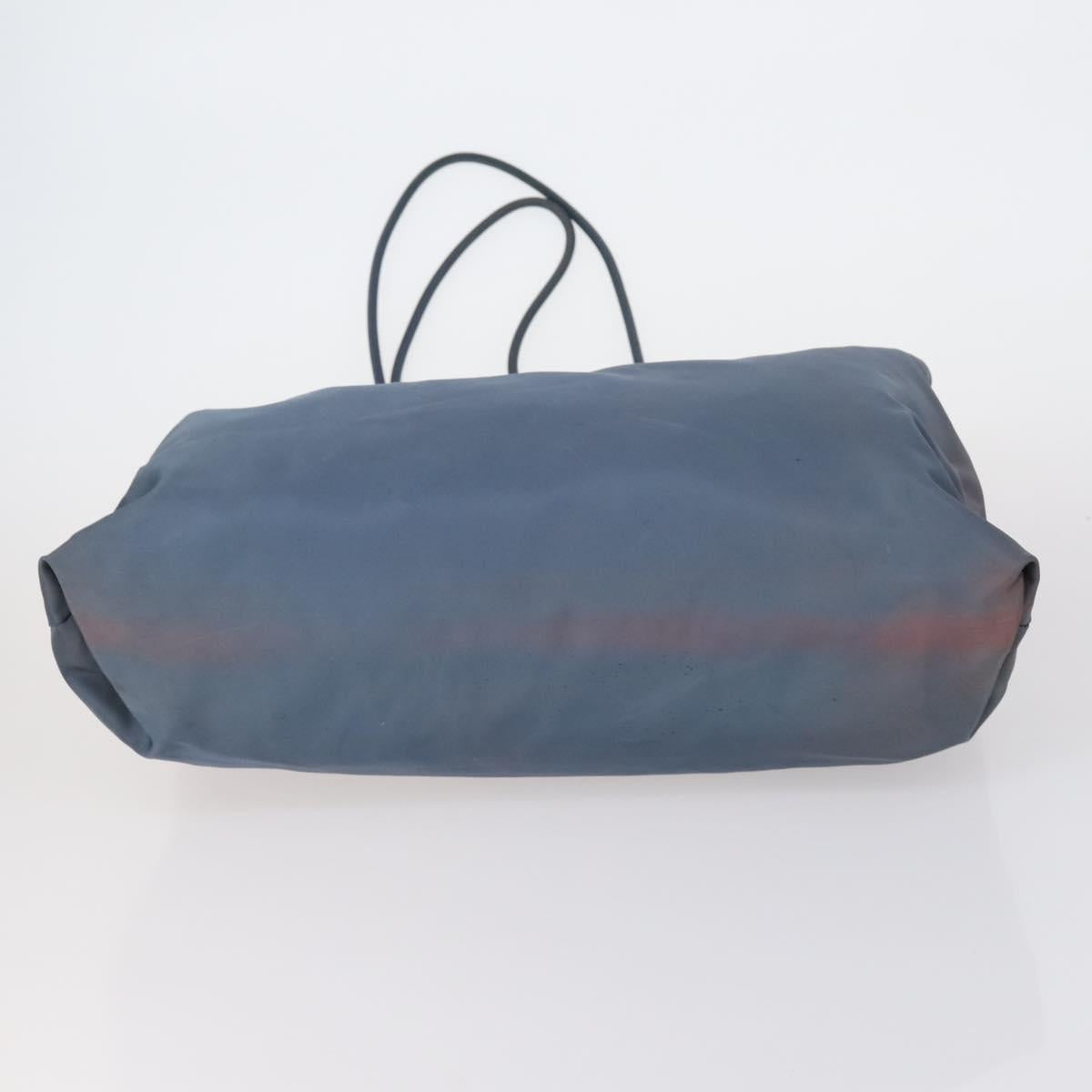 PRADA Tote Bag Nylon 4 Set Black Blue Auth 147053
