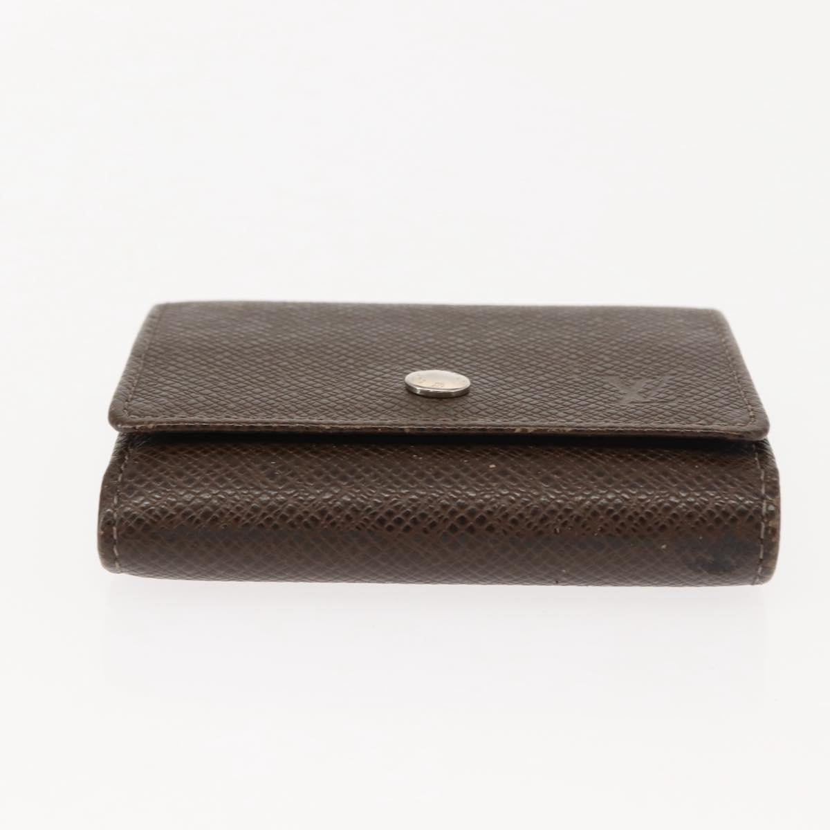 LOUIS VUITTON Taiga Wallet 3 Set Grizzly LV Auth 147062