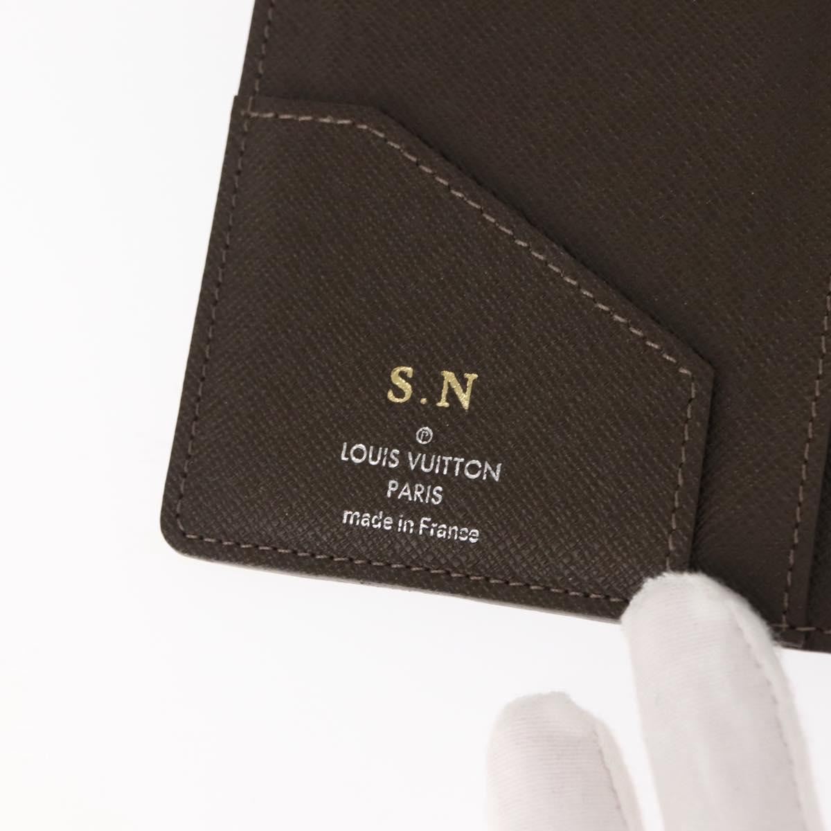 LOUIS VUITTON Taiga Wallet 3 Set Grizzly LV Auth 147062