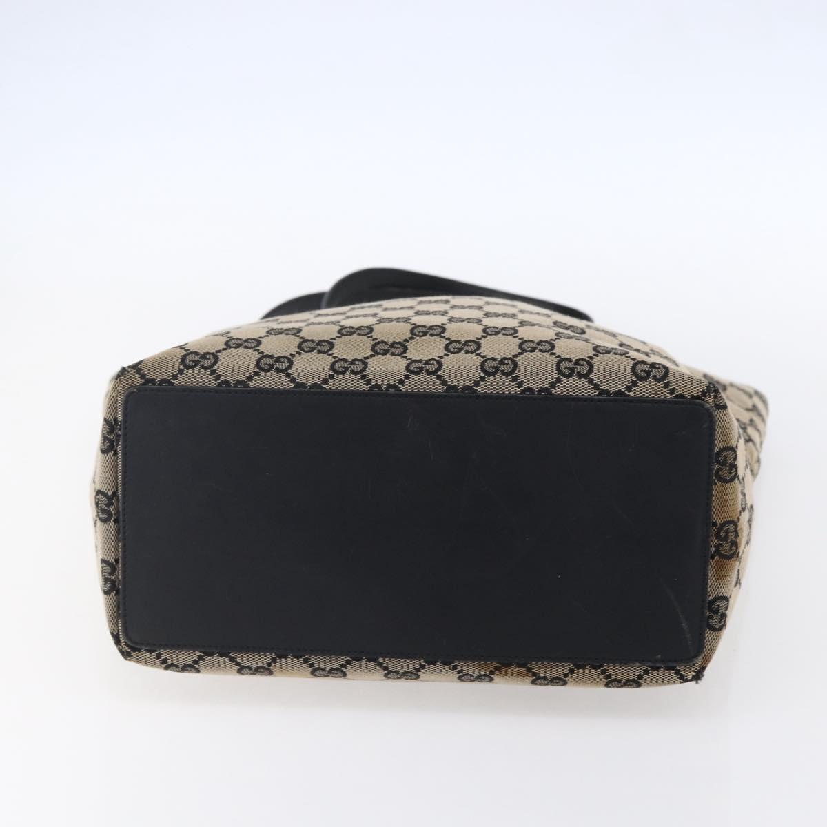 GUCCI GG Canvas Tote Bag Beige Gold 002 1098 Auth 147067