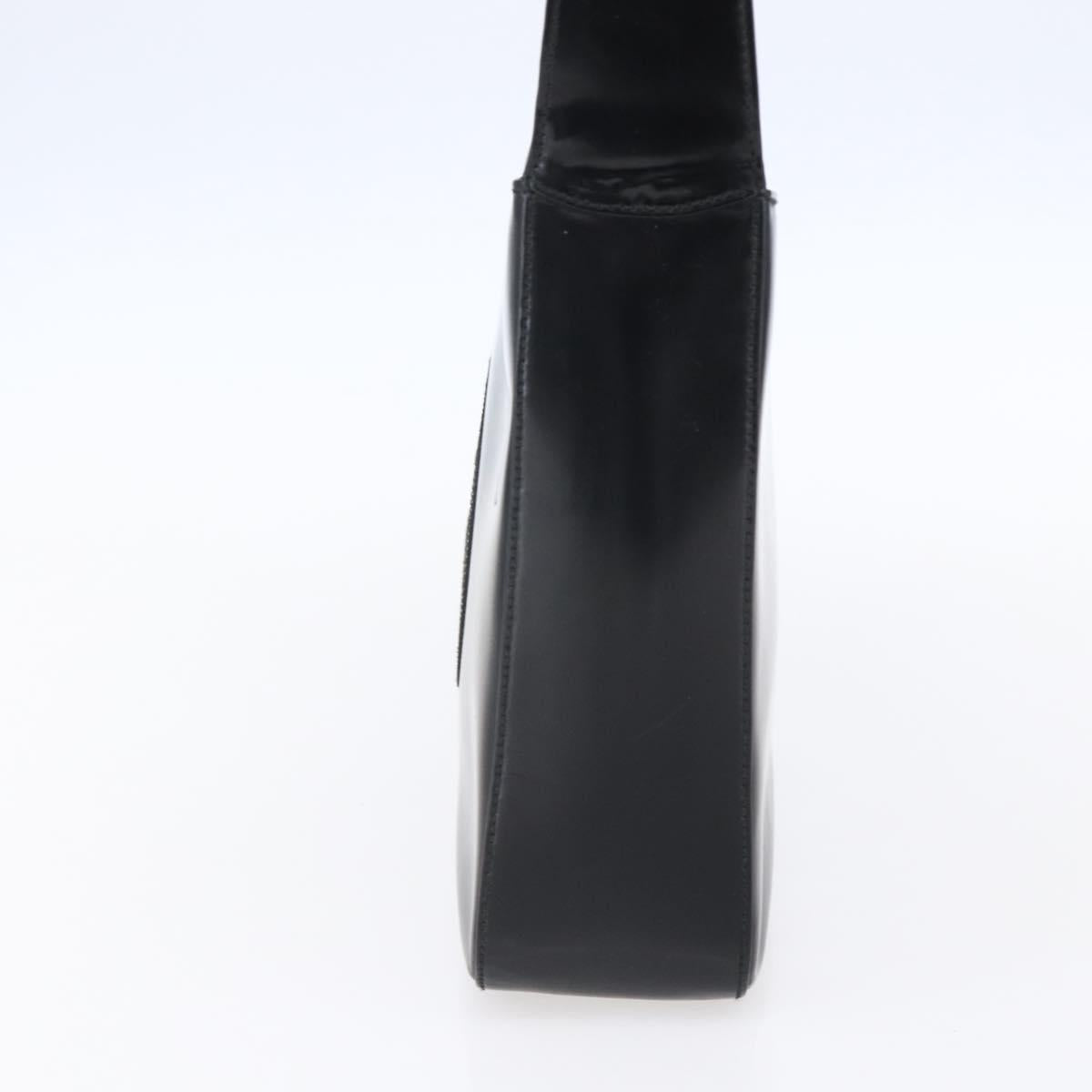 GUCCI Soho Shoulder Bag Enamel Black Auth 147072