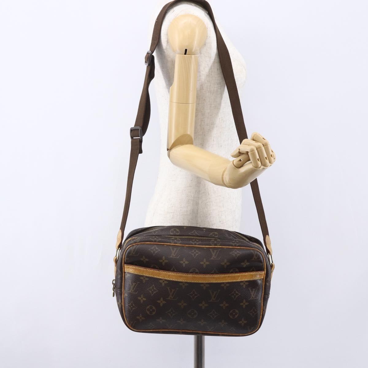 LOUIS VUITTON Monogram Reporter PM Shoulder Bag M45254 LV Auth 147091