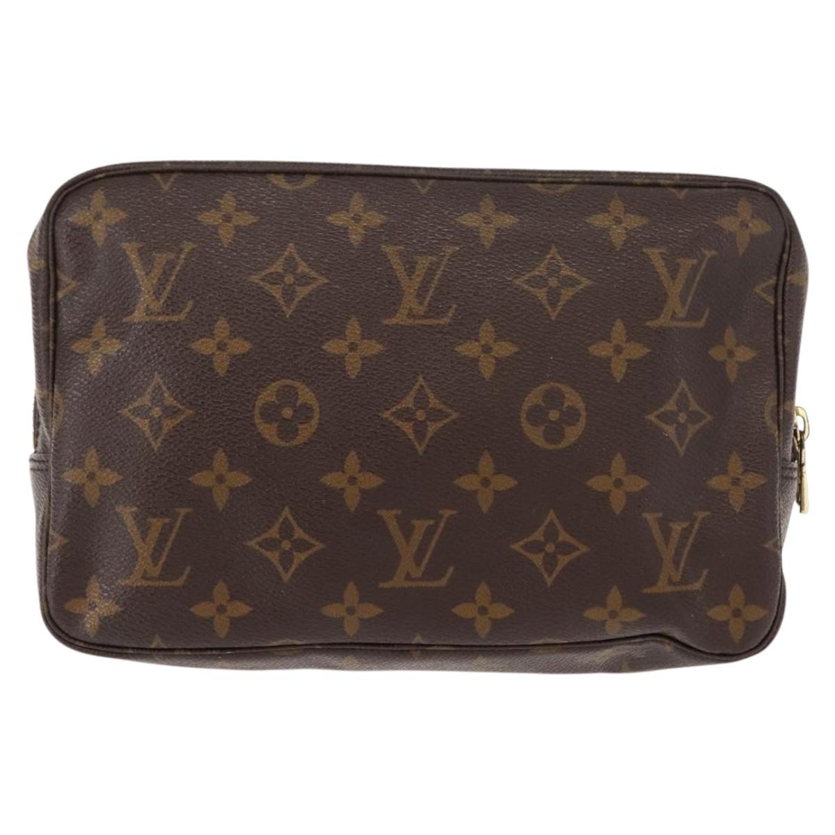 LOUIS VUITTON Monogram Trousse Toilette 23 Clutch Bag M47524 LV Auth 147094