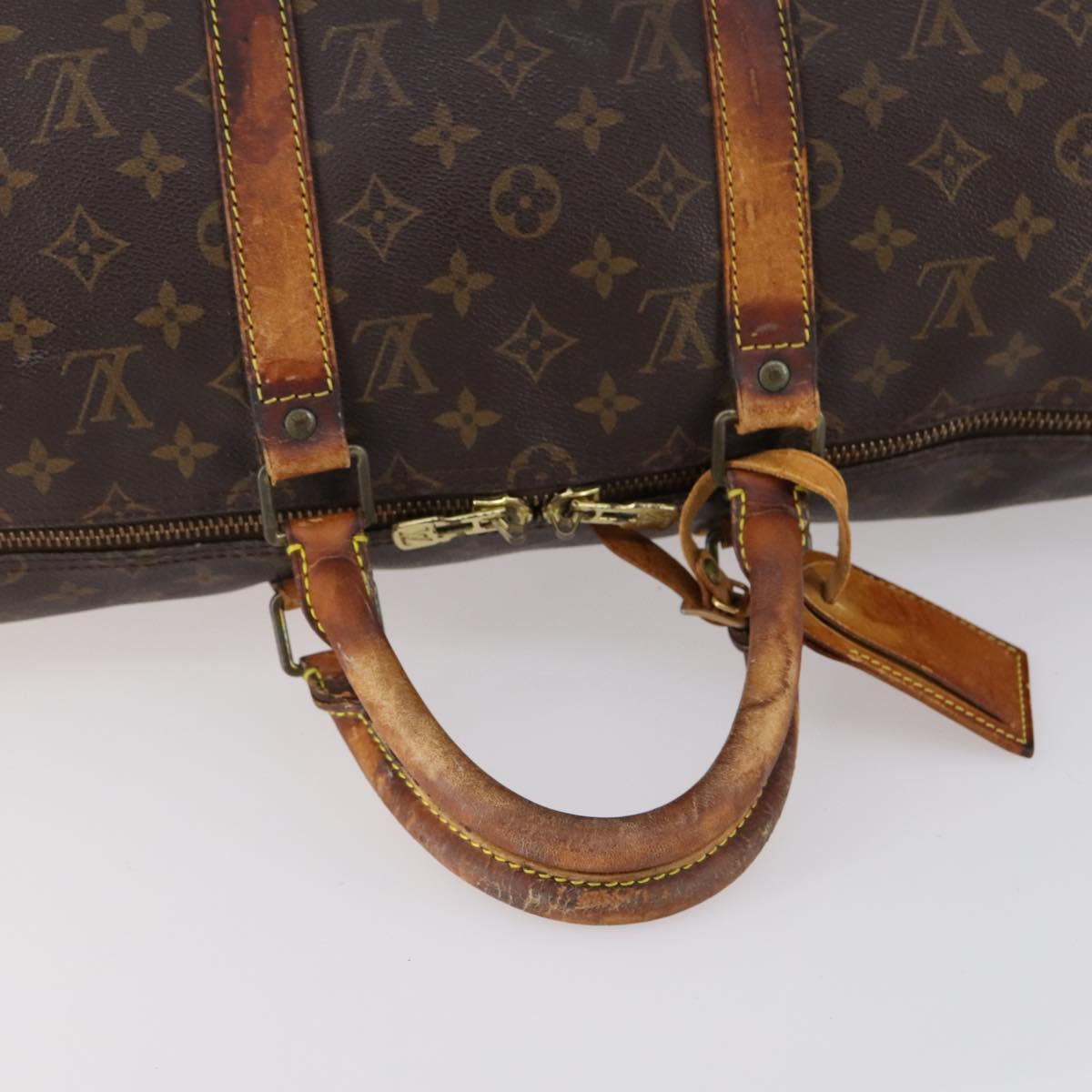 LOUIS VUITTON Monogram Keepall 50 Boston Bag M41426 LV Auth 147097