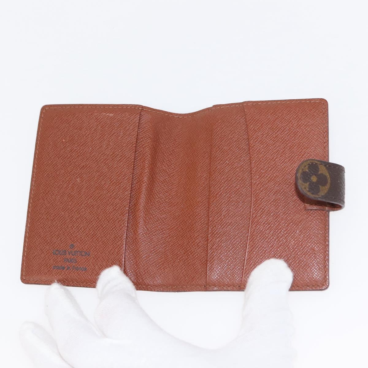 LOUIS VUITTON Monogram Agenda Mini Day Planner Cover R20007 LV Auth 147101
