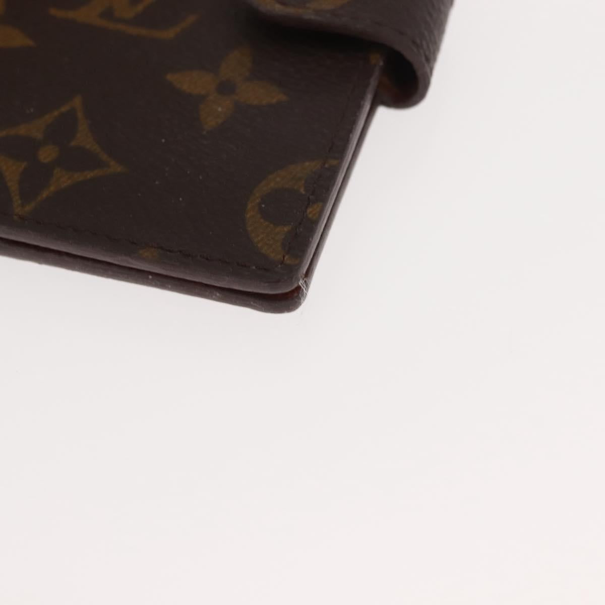 LOUIS VUITTON Monogram Agenda Mini Day Planner Cover R20007 LV Auth 147101