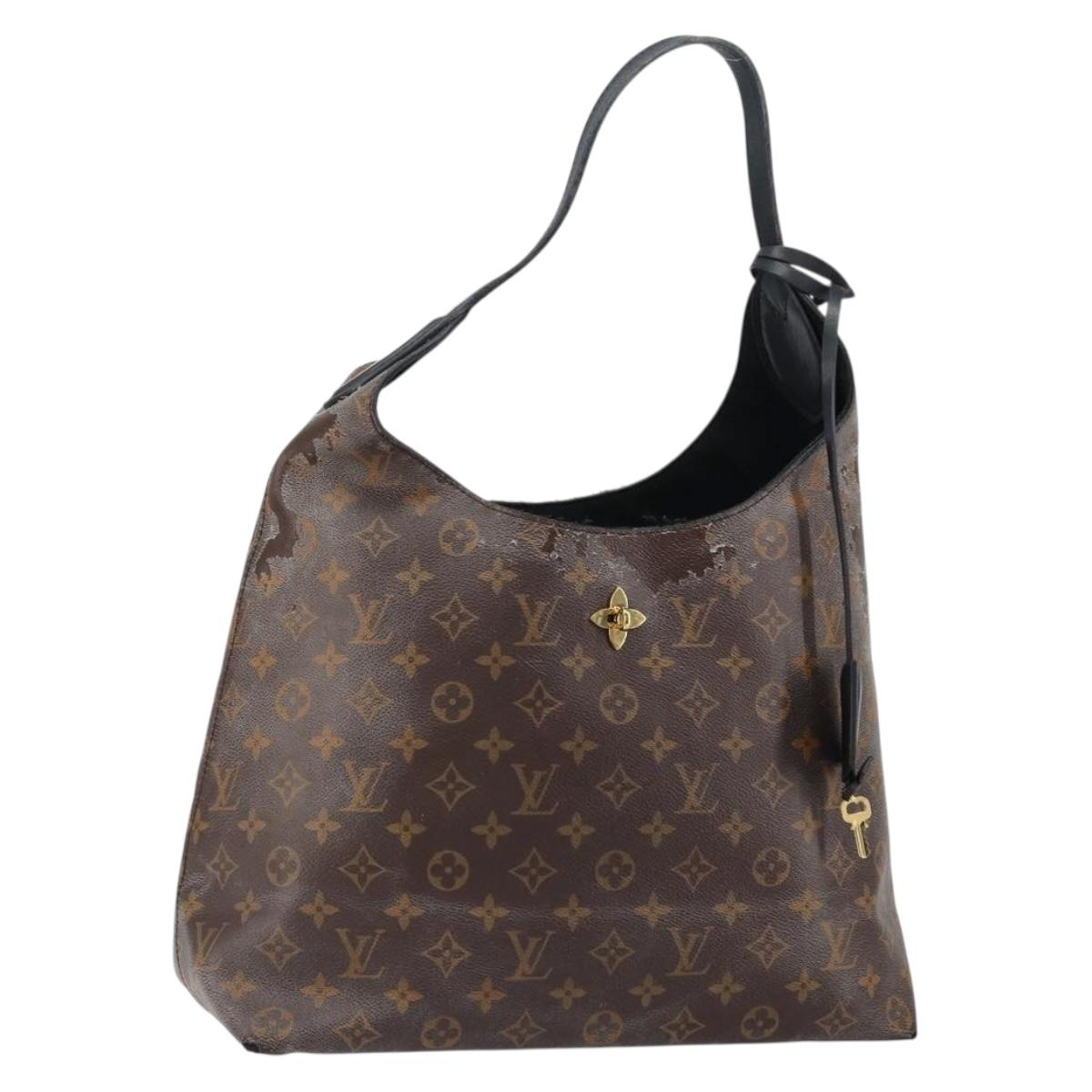 LOUIS VUITTON Monogram Flower Hobo Shoulder Bag M43545 LV Auth 147124