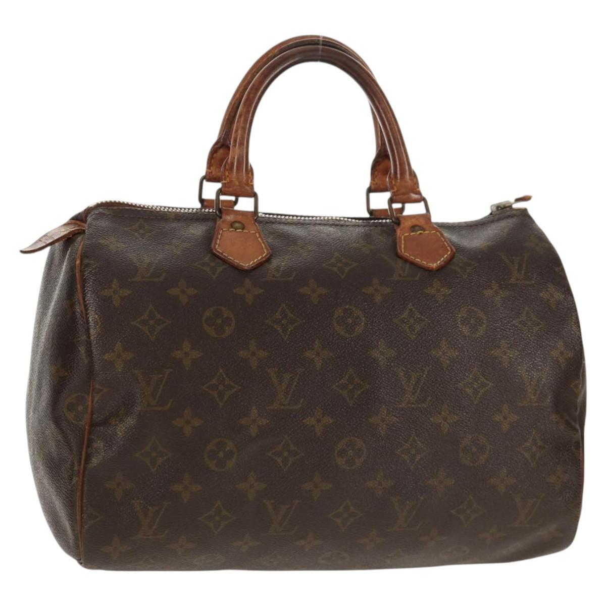 LOUIS VUITTON Monogram Speedy 30 Hand Bag M41526 LV Auth 147125