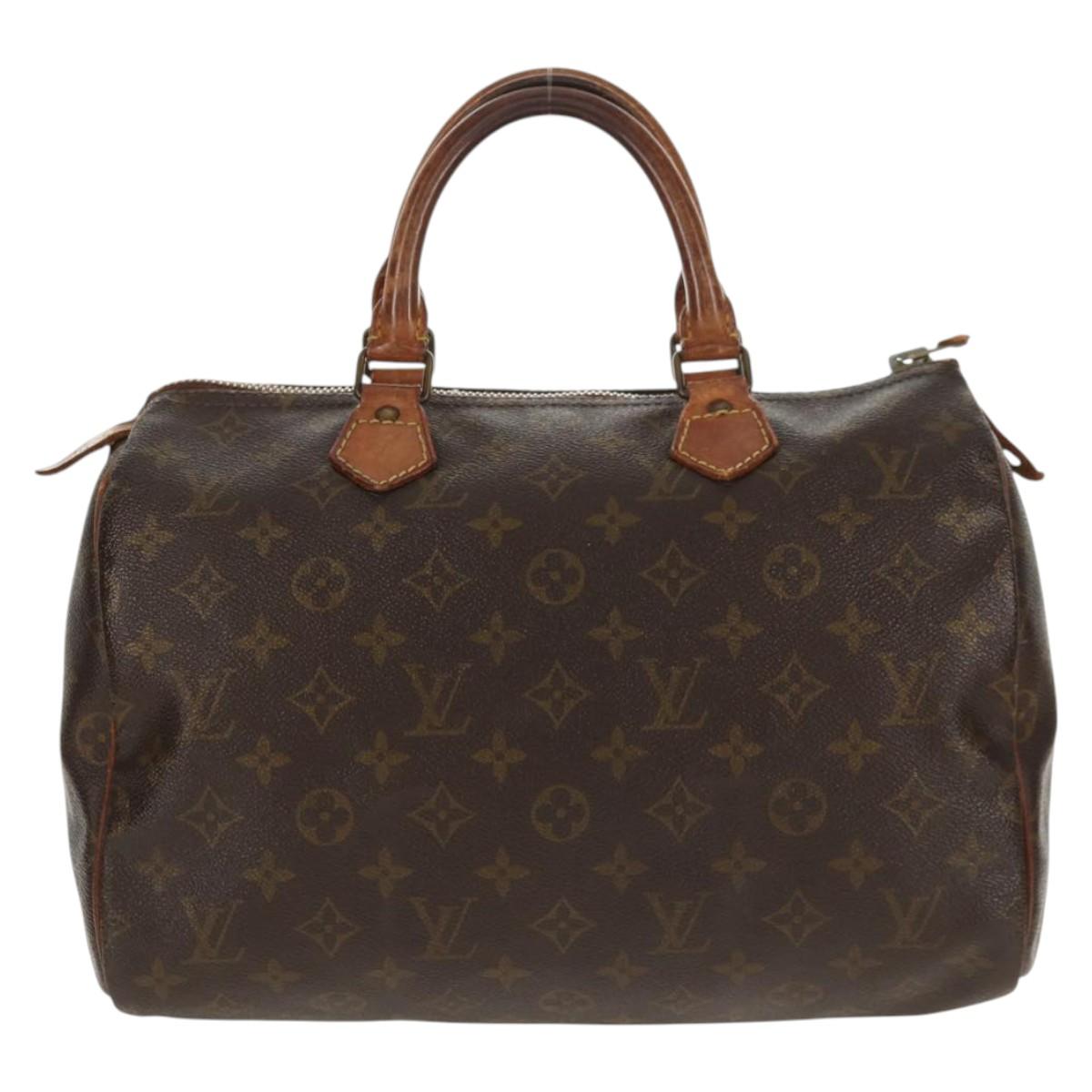 LOUIS VUITTON Monogram Speedy 30 Hand Bag M41526 LV Auth 147125