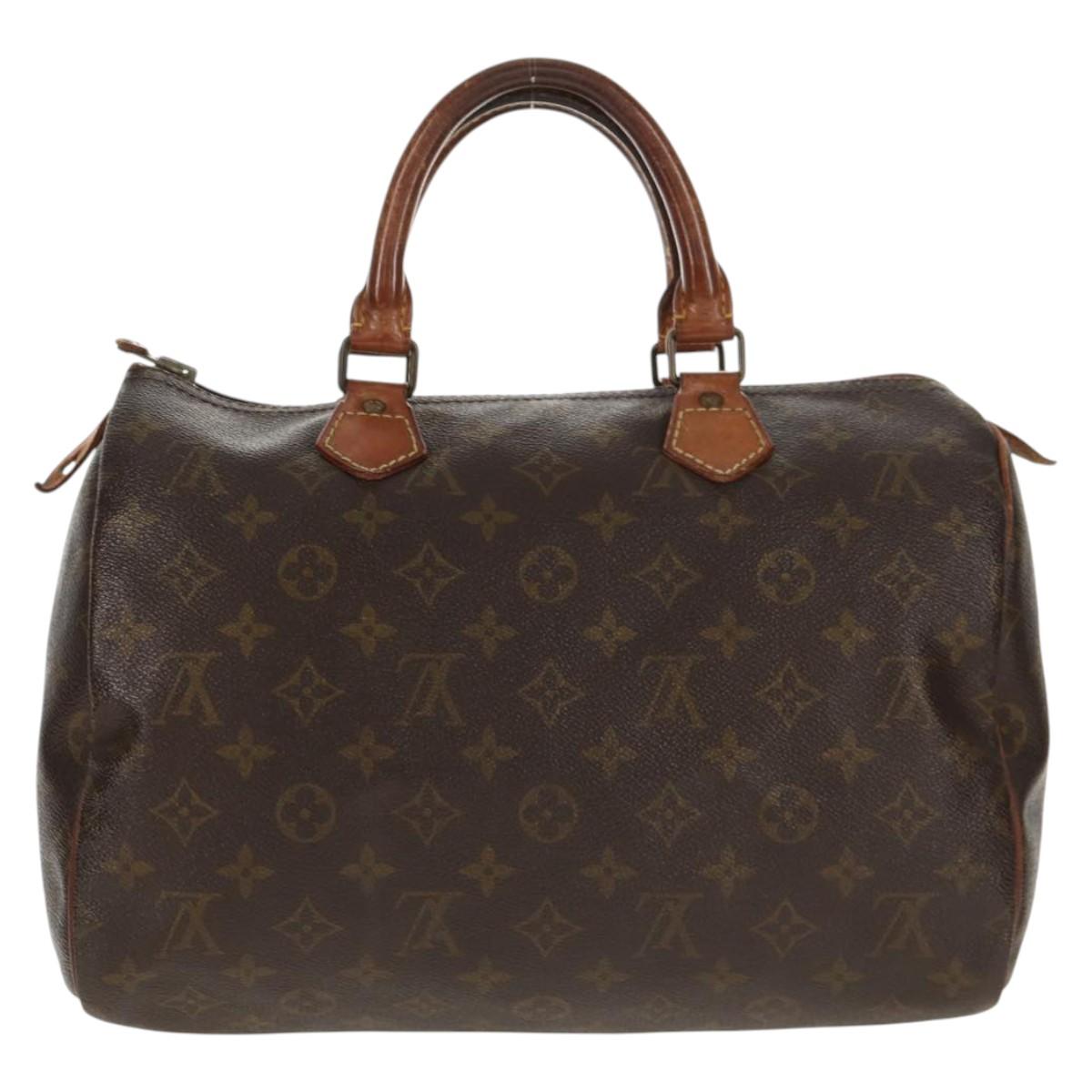 LOUIS VUITTON Monogram Speedy 30 Hand Bag M41526 LV Auth 147125