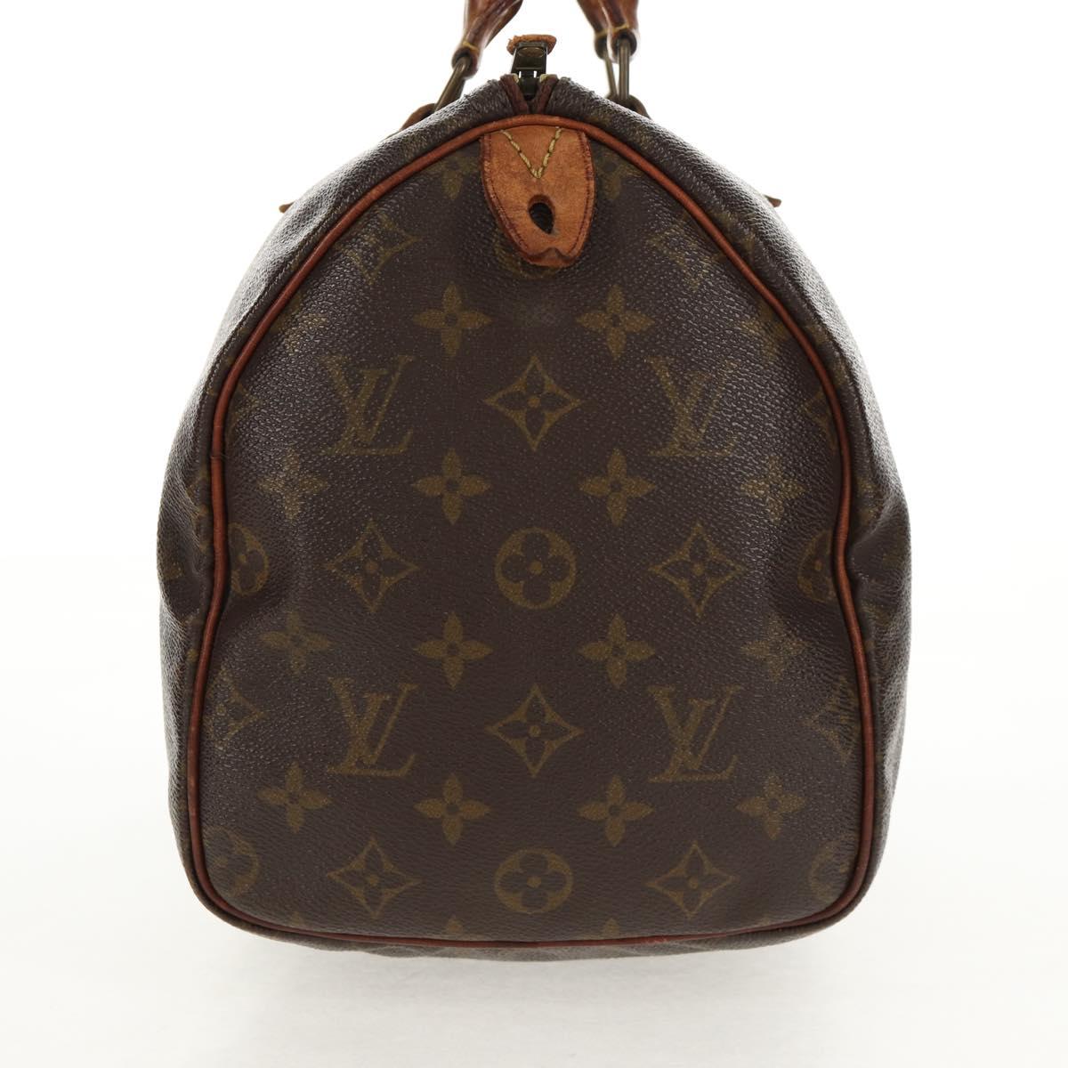 LOUIS VUITTON Monogram Speedy 30 Hand Bag M41526 LV Auth 147125