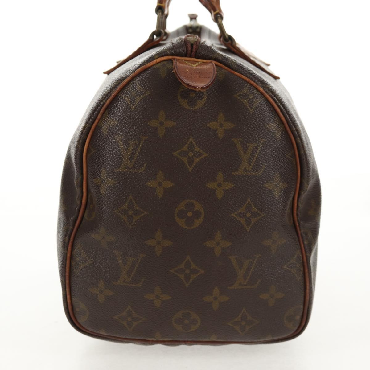 LOUIS VUITTON Monogram Speedy 30 Hand Bag M41526 LV Auth 147125