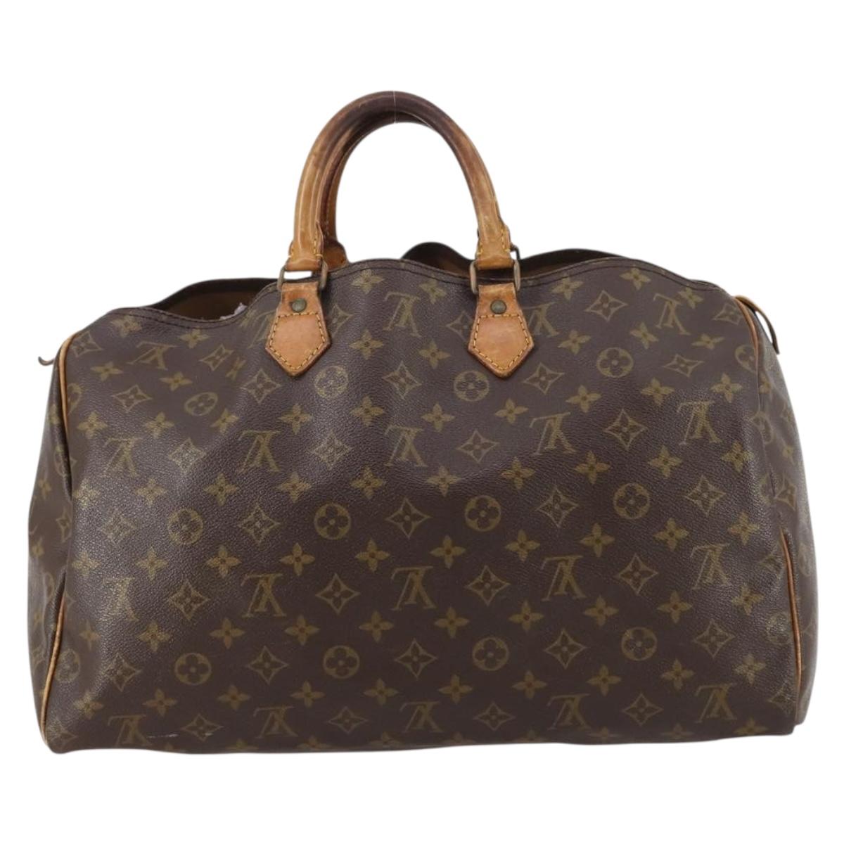 LOUIS VUITTON Monogram Speedy 40 Hand Bag M41522 LV Auth 147126