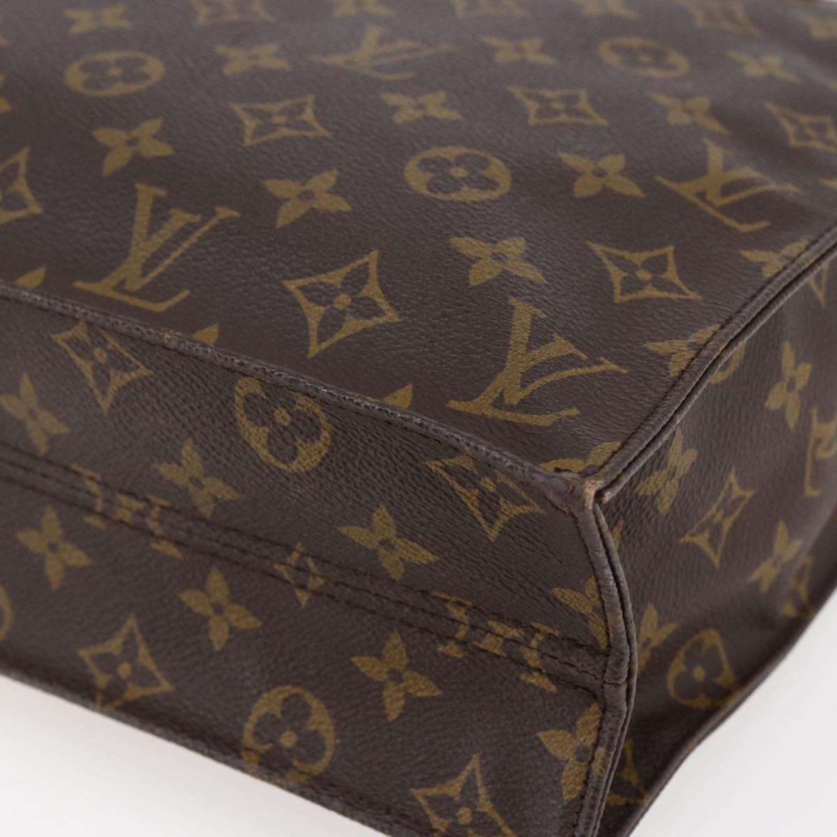 LOUIS VUITTON Monogram Sac Plat Hand Bag M51140 LV Auth 147129