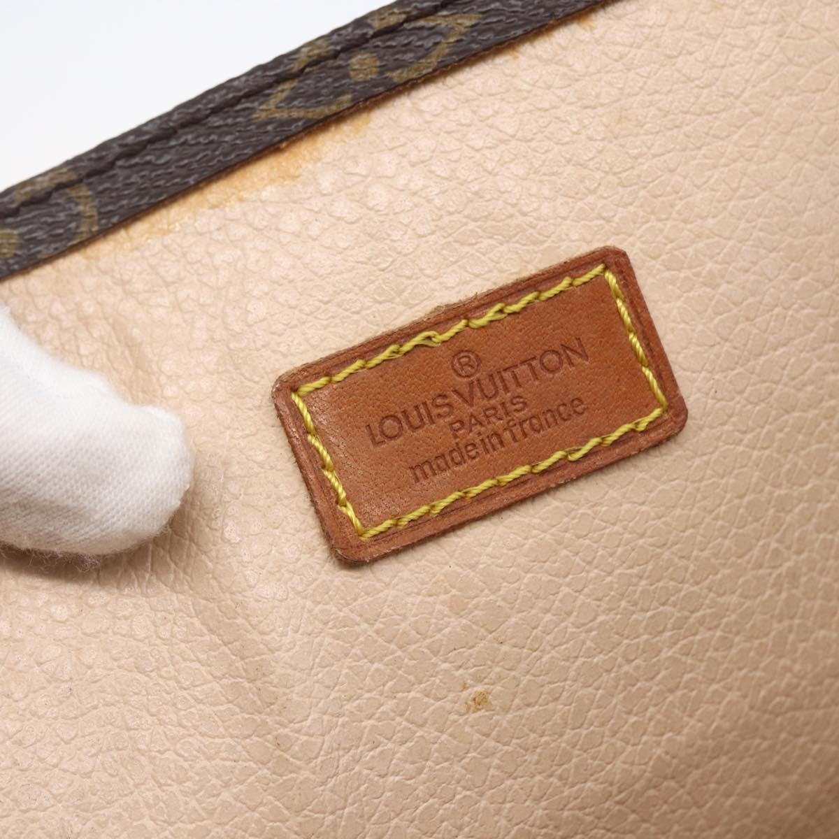 LOUIS VUITTON Monogram Sac Plat Hand Bag M51140 LV Auth 147129