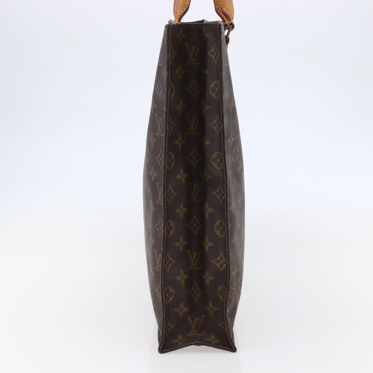 LOUIS VUITTON Monogram Sac Plat Hand Bag M51140 LV Auth 147129