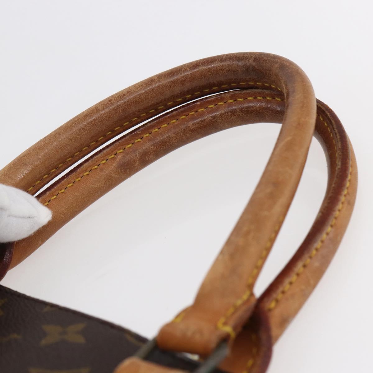 LOUIS VUITTON Monogram Sac Plat Hand Bag M51140 LV Auth 147129