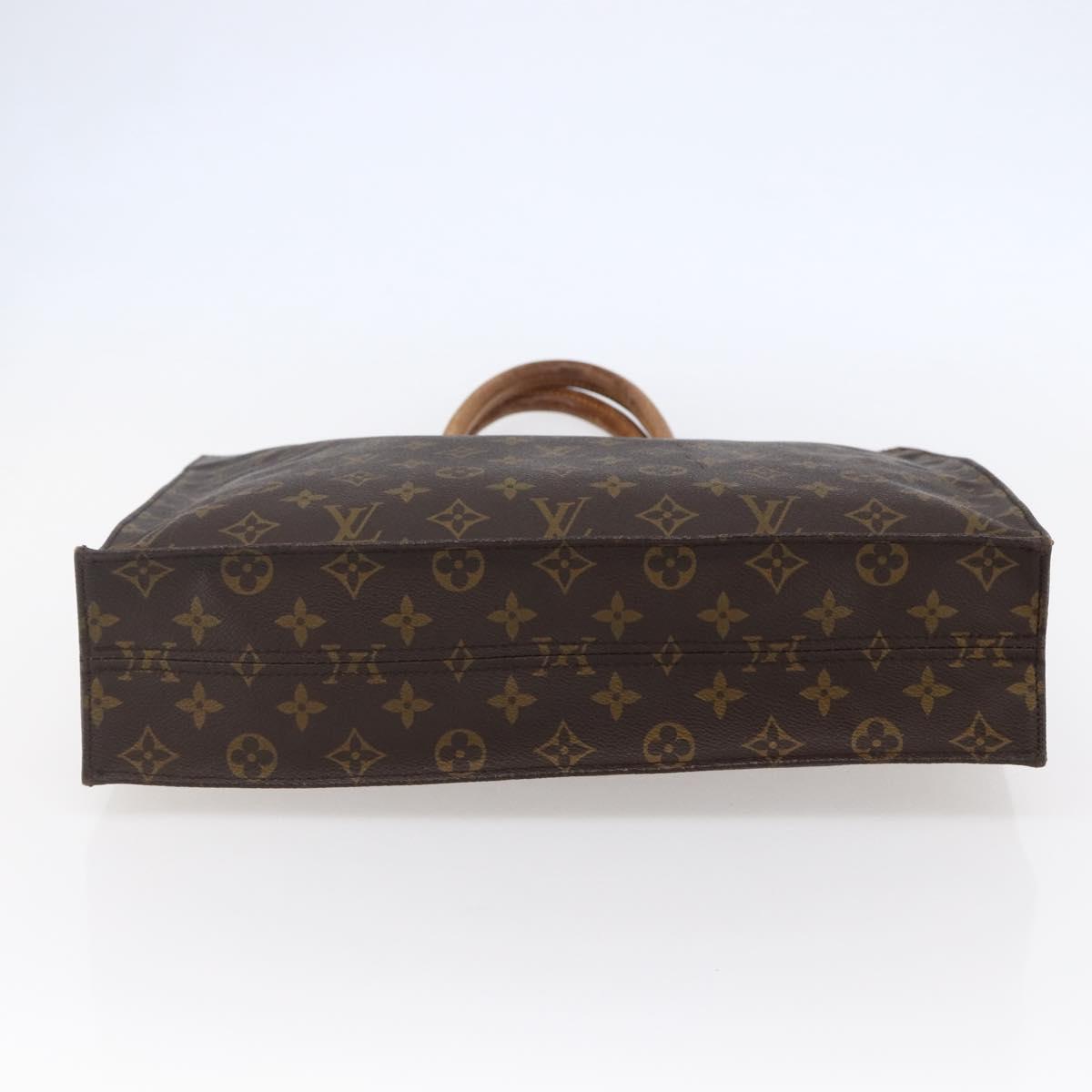 LOUIS VUITTON Monogram Sac Plat Hand Bag M51140 LV Auth 147129