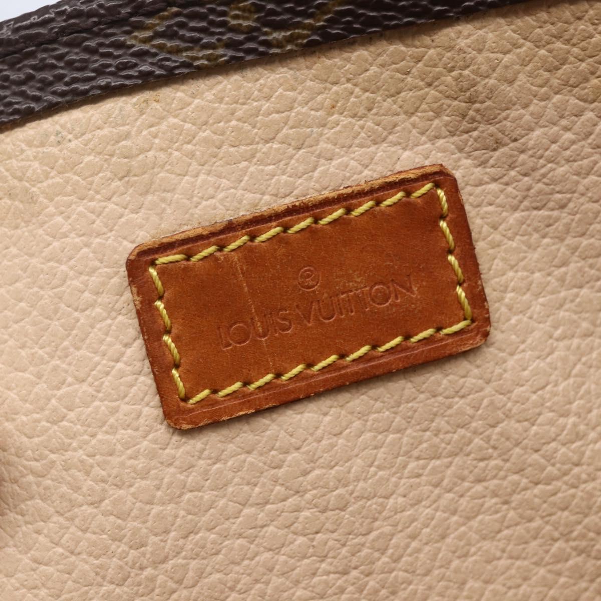 LOUIS VUITTON Monogram Sac Plat Hand Bag M51140 LV Auth 147130