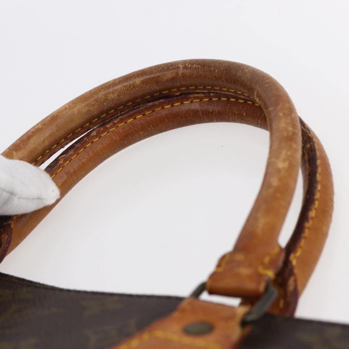 LOUIS VUITTON Monogram Sac Plat Hand Bag M51140 LV Auth 147130