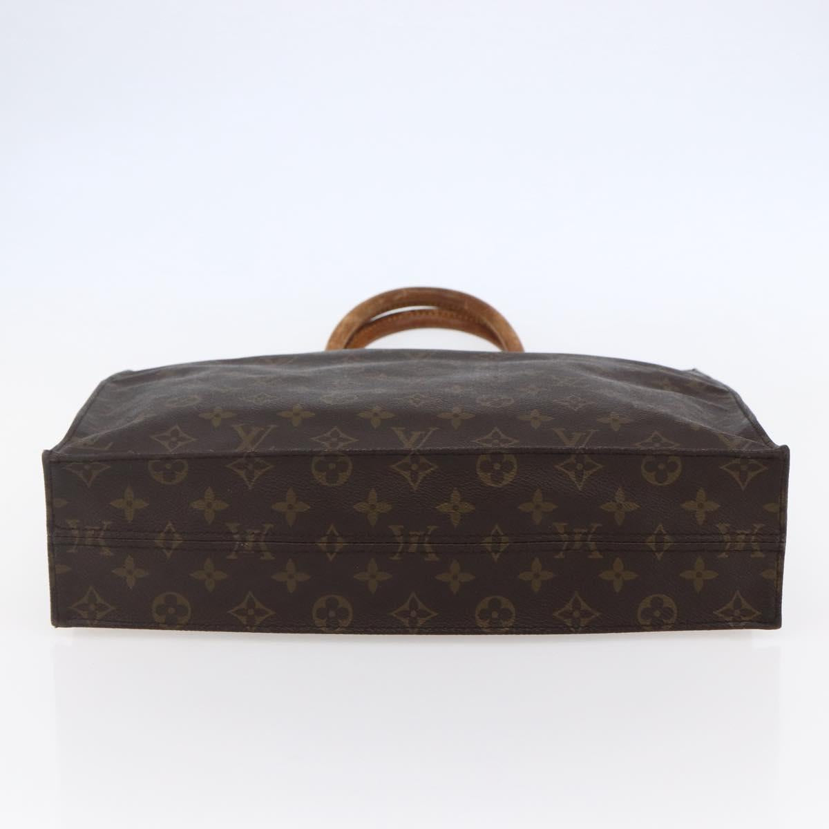 LOUIS VUITTON Monogram Sac Plat Hand Bag M51140 LV Auth 147130