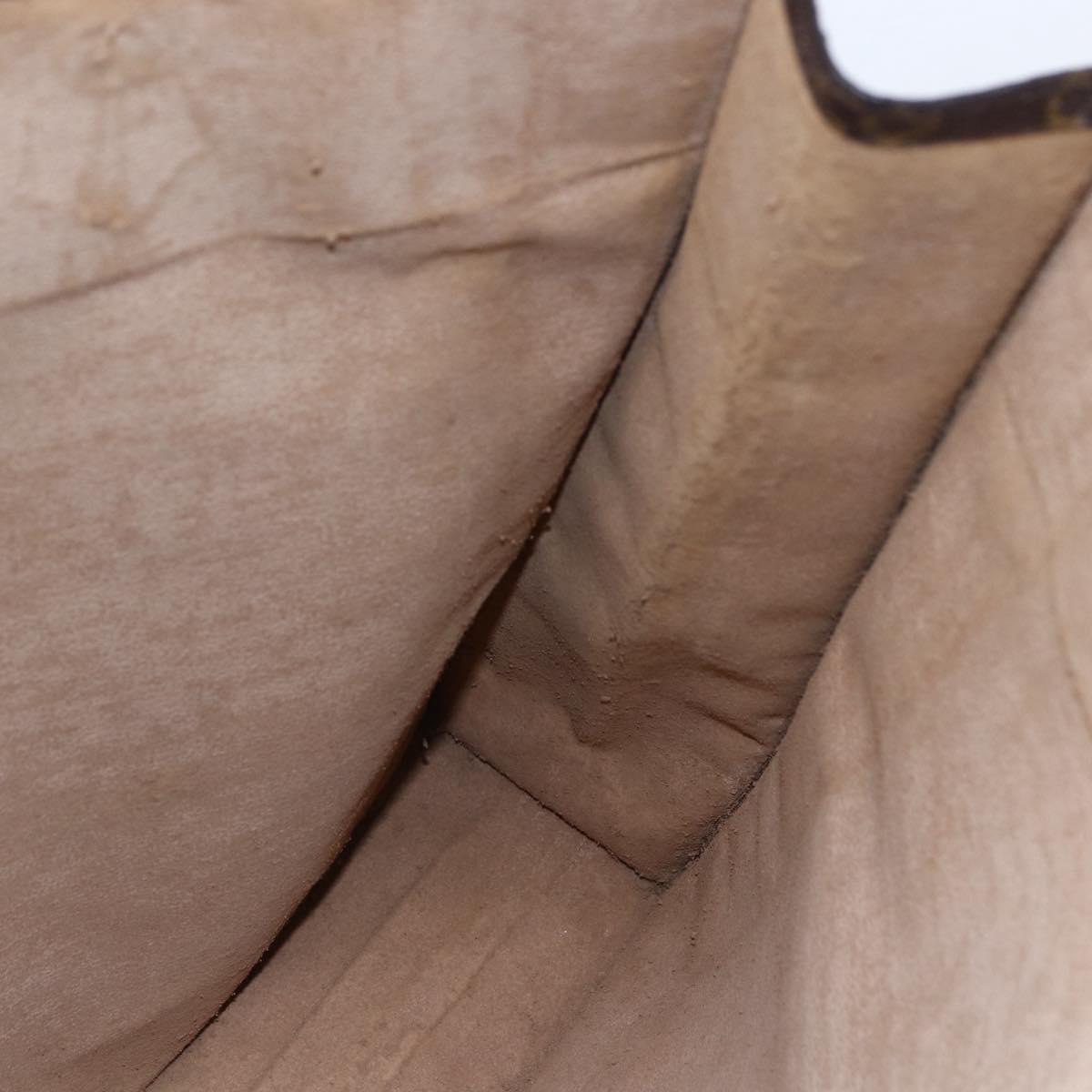 LOUIS VUITTON Monogram Sac Plat Hand Bag M51140 LV Auth 147131