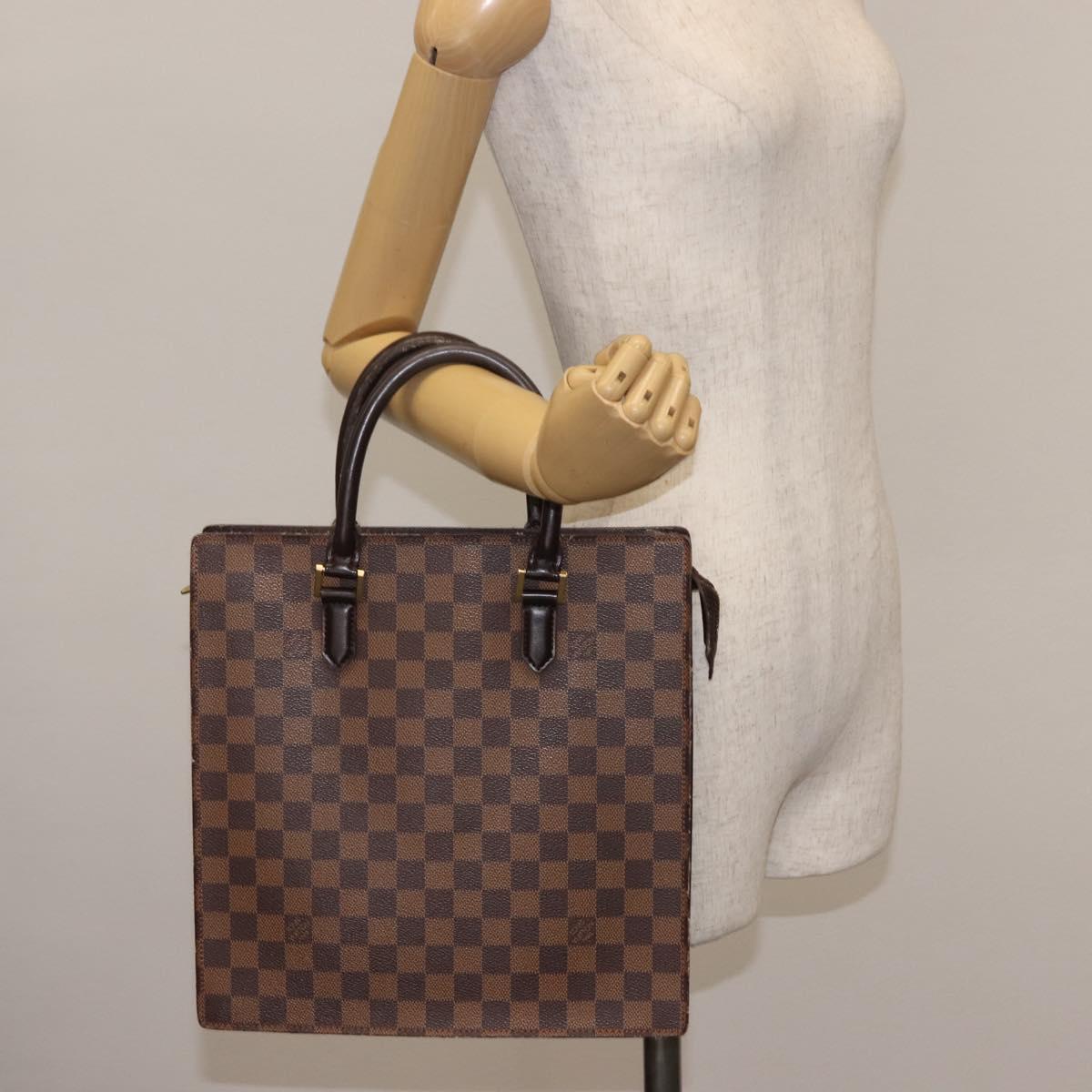 LOUIS VUITTON Damier Ebene Venice PM Hand Bag N51145 LV Auth 147132