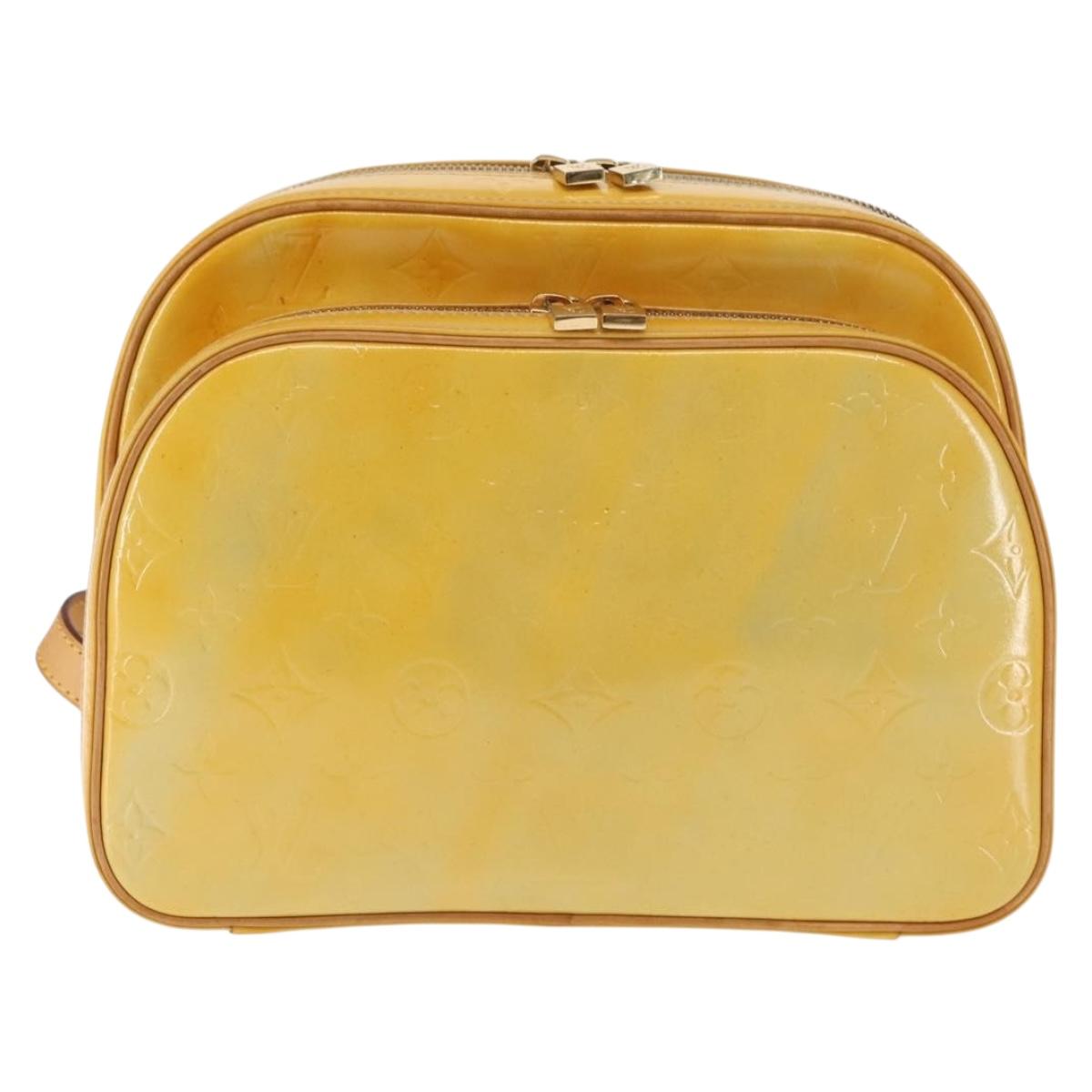 LOUIS VUITTON Monogram Vernis Marley Backpack Gris M91038 LV Auth 147135