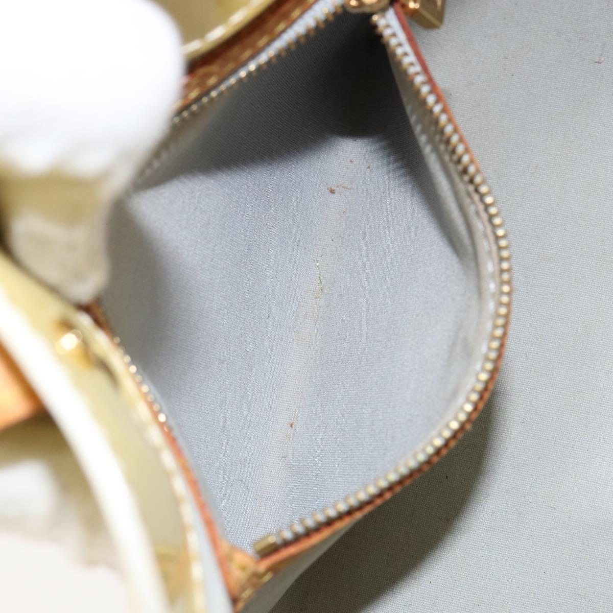 LOUIS VUITTON Monogram Vernis Reade PM Hand Bag Perle M91336 LV Auth 147136