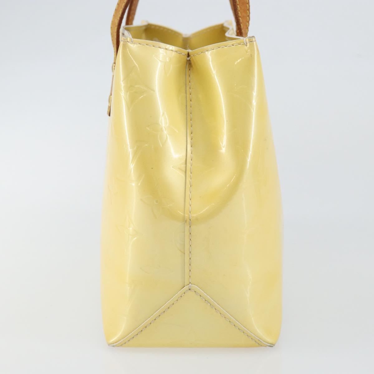 LOUIS VUITTON Monogram Vernis Reade PM Hand Bag Perle M91336 LV Auth 147136