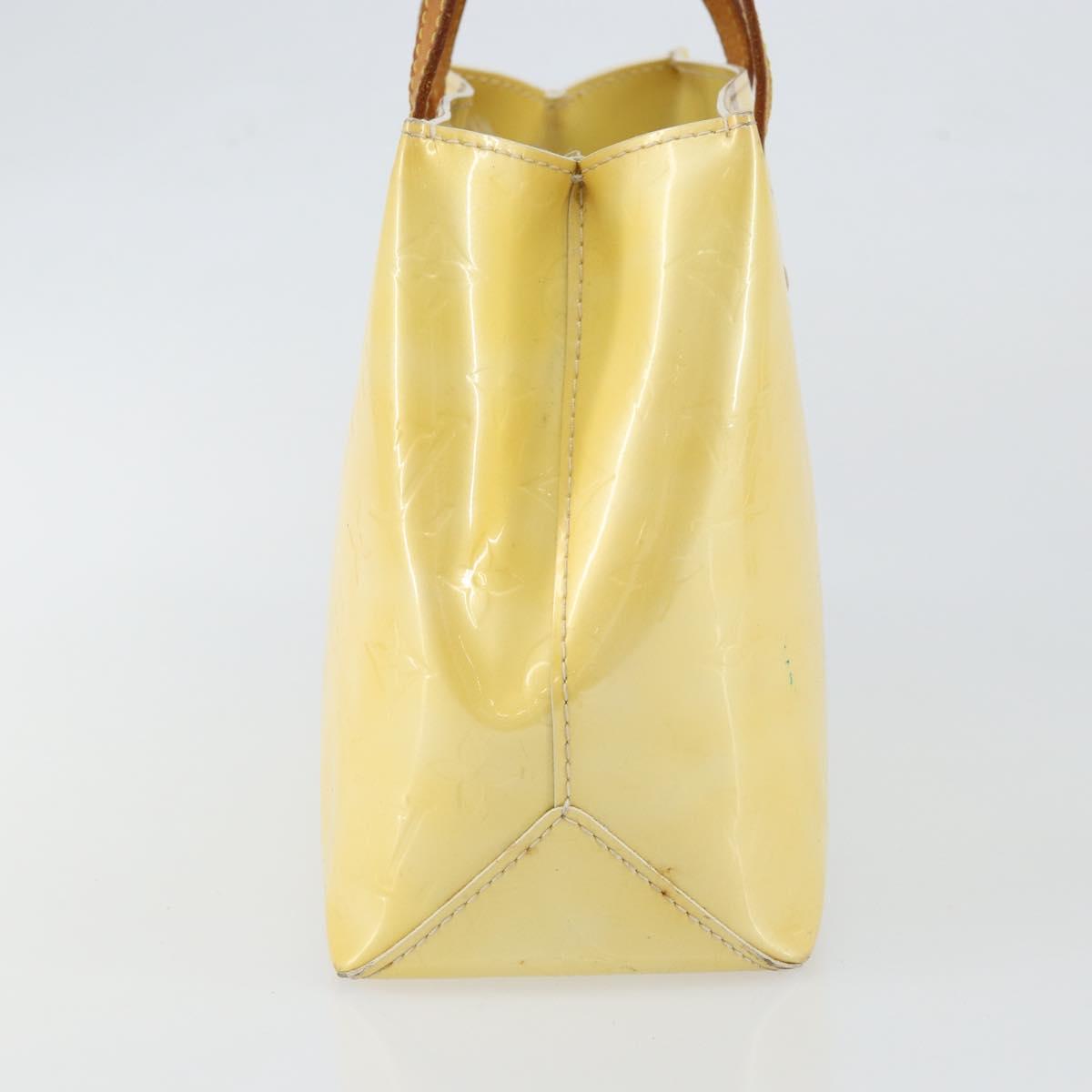 LOUIS VUITTON Monogram Vernis Reade PM Hand Bag Perle M91336 LV Auth 147136
