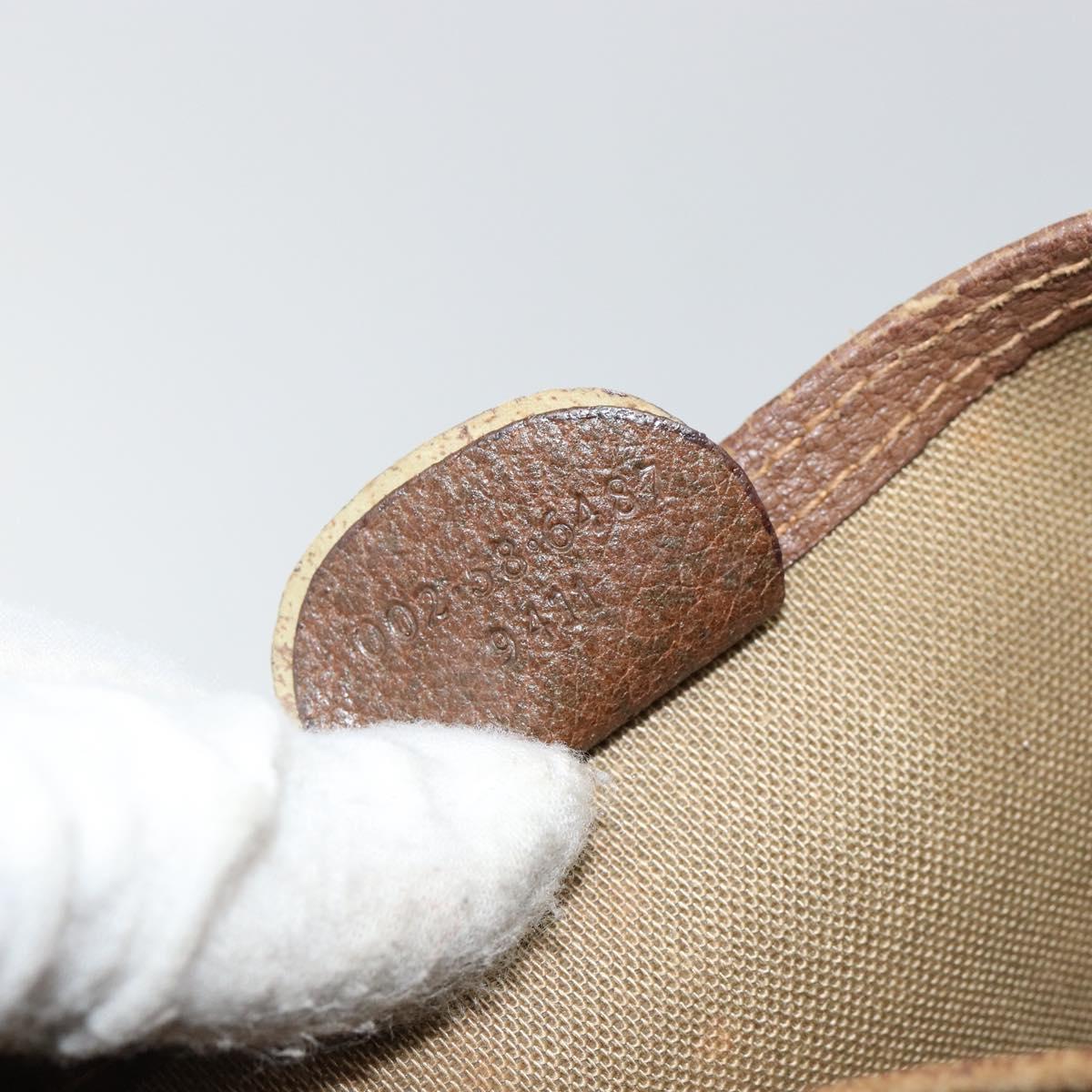 GUCCI GG Supreme Web Sherry Line Tote Bag PVC Beige Gold 002 58 6487 Auth 147143