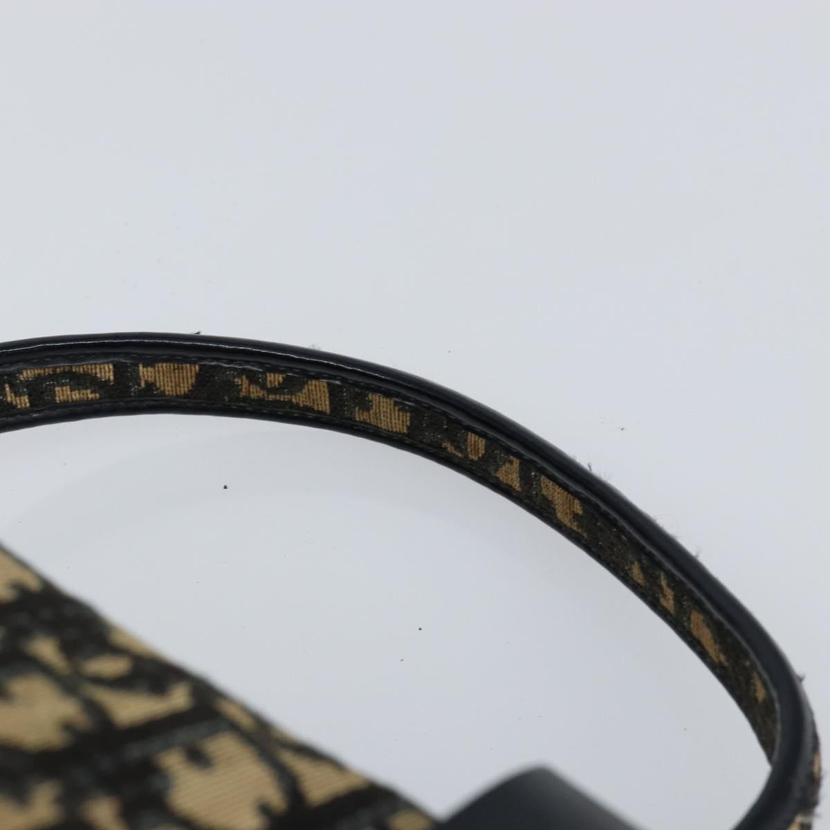 Christian Dior Trotter Canvas Hand Bag Navy Auth 147155