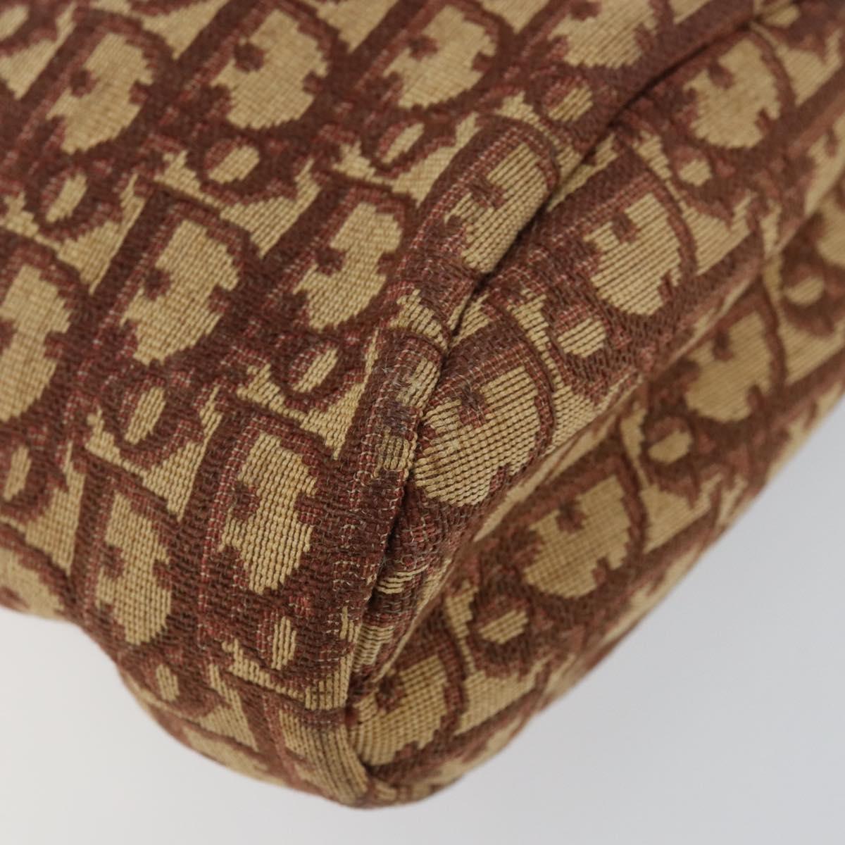 Christian Dior Trotter Canvas Hand Bag Red Auth 147157