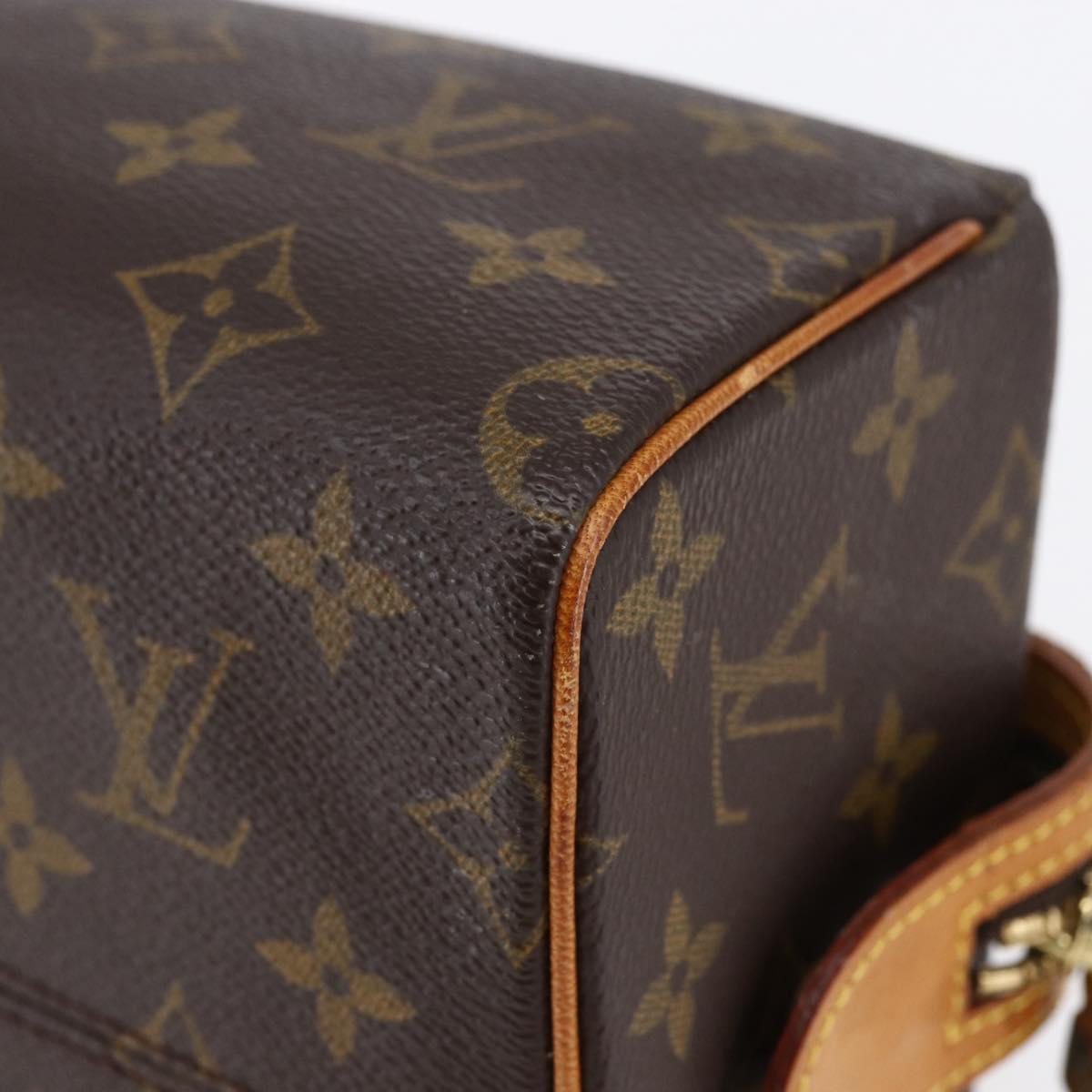 LOUIS VUITTON Monogram Trousse Patte Pression Cosmetic Pouch M47636 Auth 147161