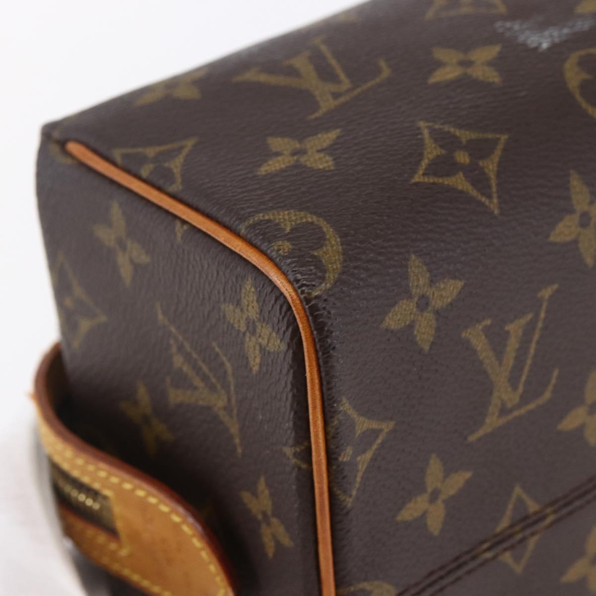 LOUIS VUITTON Monogram Trousse Patte Pression Cosmetic Pouch M47636 Auth 147161