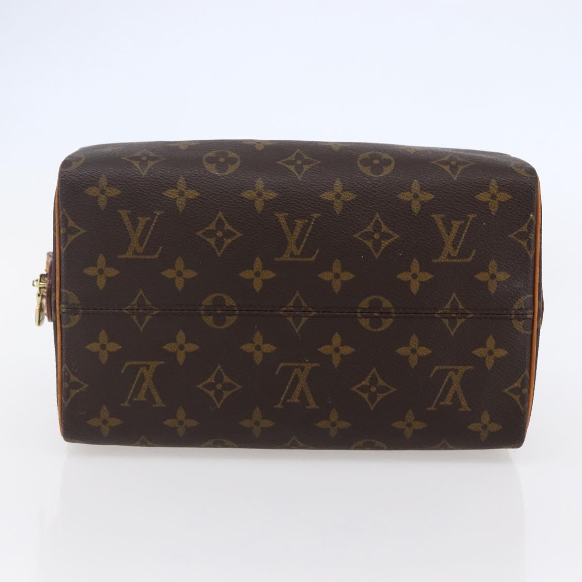 LOUIS VUITTON Monogram Trousse Patte Pression Cosmetic Pouch M47636 Auth 147161