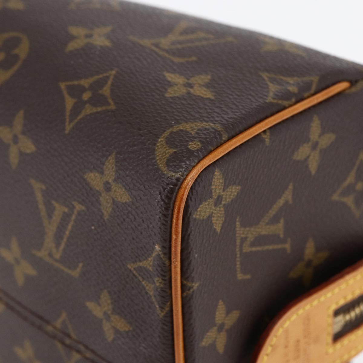 LOUIS VUITTON Monogram Trousse Patte Pression Cosmetic Pouch M47636 Auth 147161