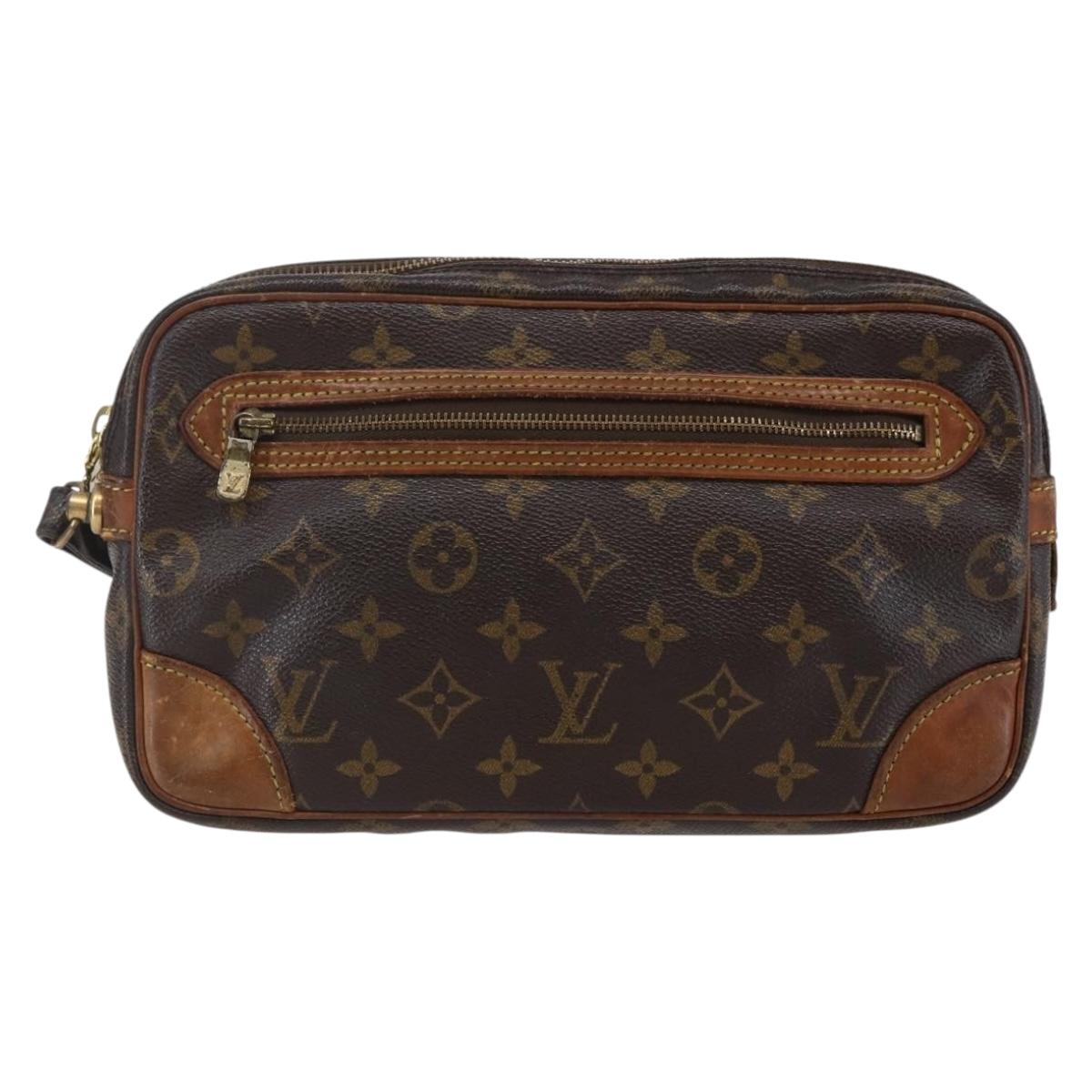 LOUIS VUITTON Monogram Marly Dragonne GM Clutch Bag M51825 LV Auth 147168