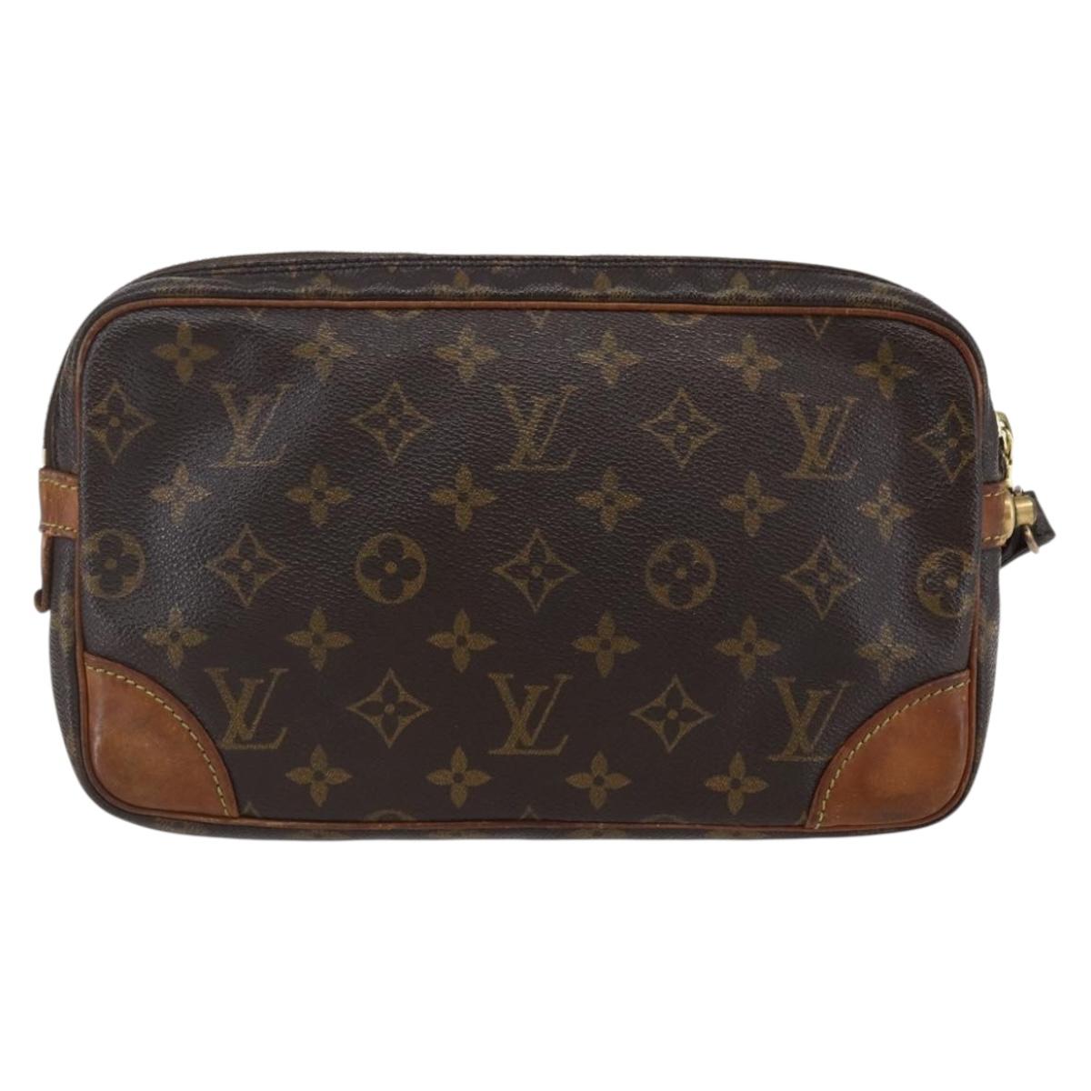 LOUIS VUITTON Monogram Marly Dragonne GM Clutch Bag M51825 LV Auth 147168
