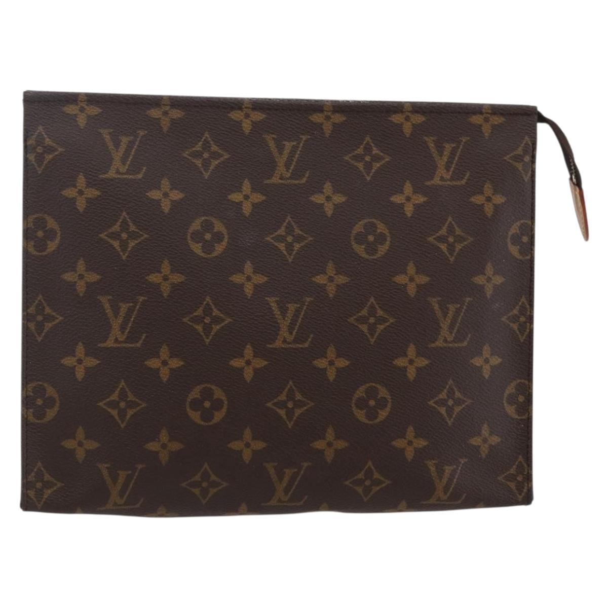 LOUIS VUITTON Monogram Poche Toilette 26 Pouch M47542 LV Auth 147169