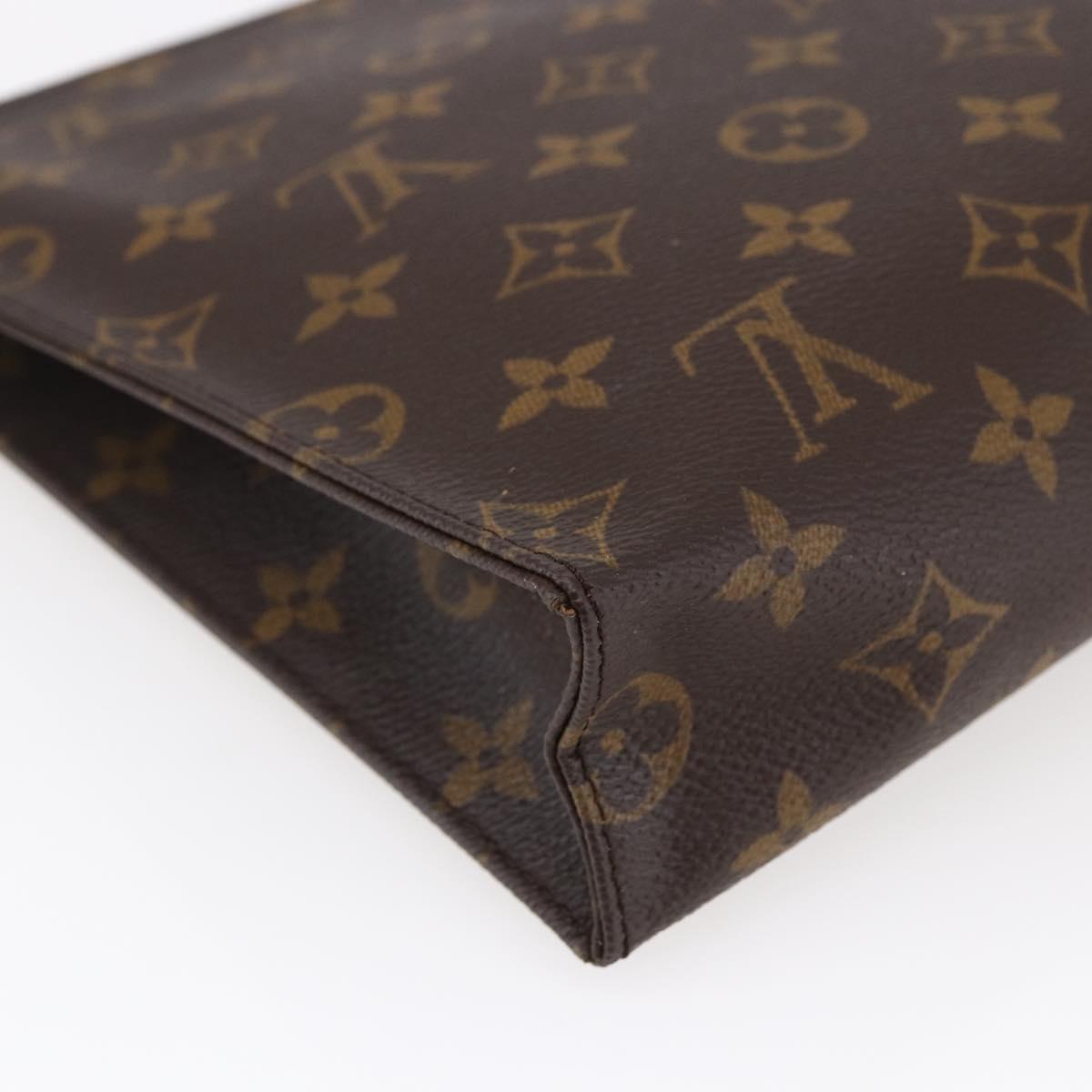 LOUIS VUITTON Monogram Poche Toilette 26 Pouch M47542 LV Auth 147169