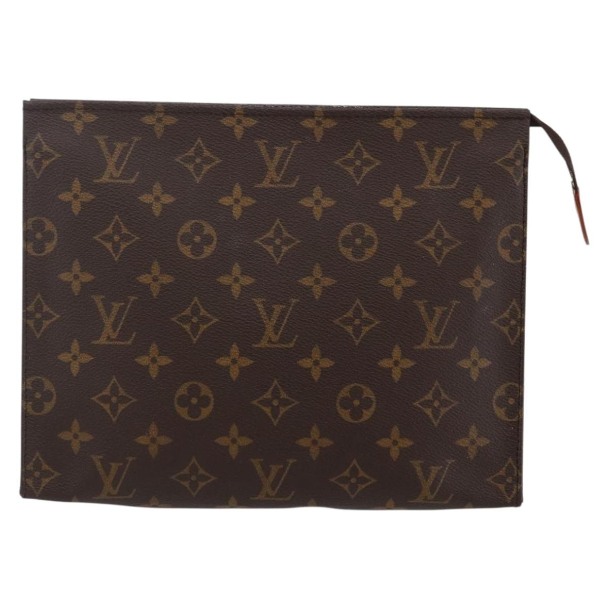 LOUIS VUITTON Monogram Poche Toilette 26 Pouch M47542 LV Auth 147169