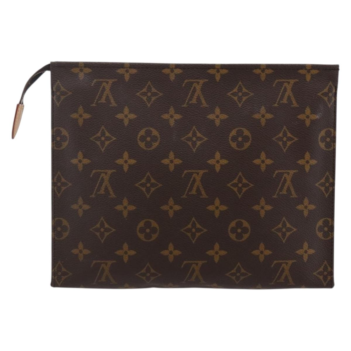 LOUIS VUITTON Monogram Poche Toilette 26 Pouch M47542 LV Auth 147169