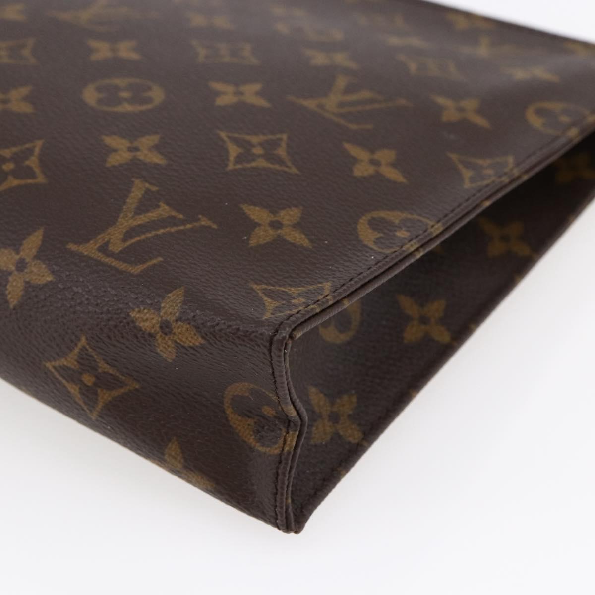 LOUIS VUITTON Monogram Poche Toilette 26 Pouch M47542 LV Auth 147169